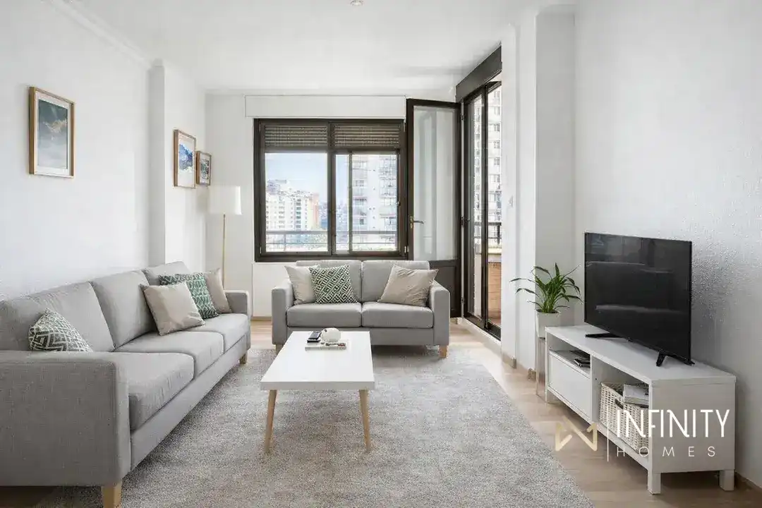 Sala de estar de Piso de alquiler en Bilbao  con Calefacción, Terraza y Balcón