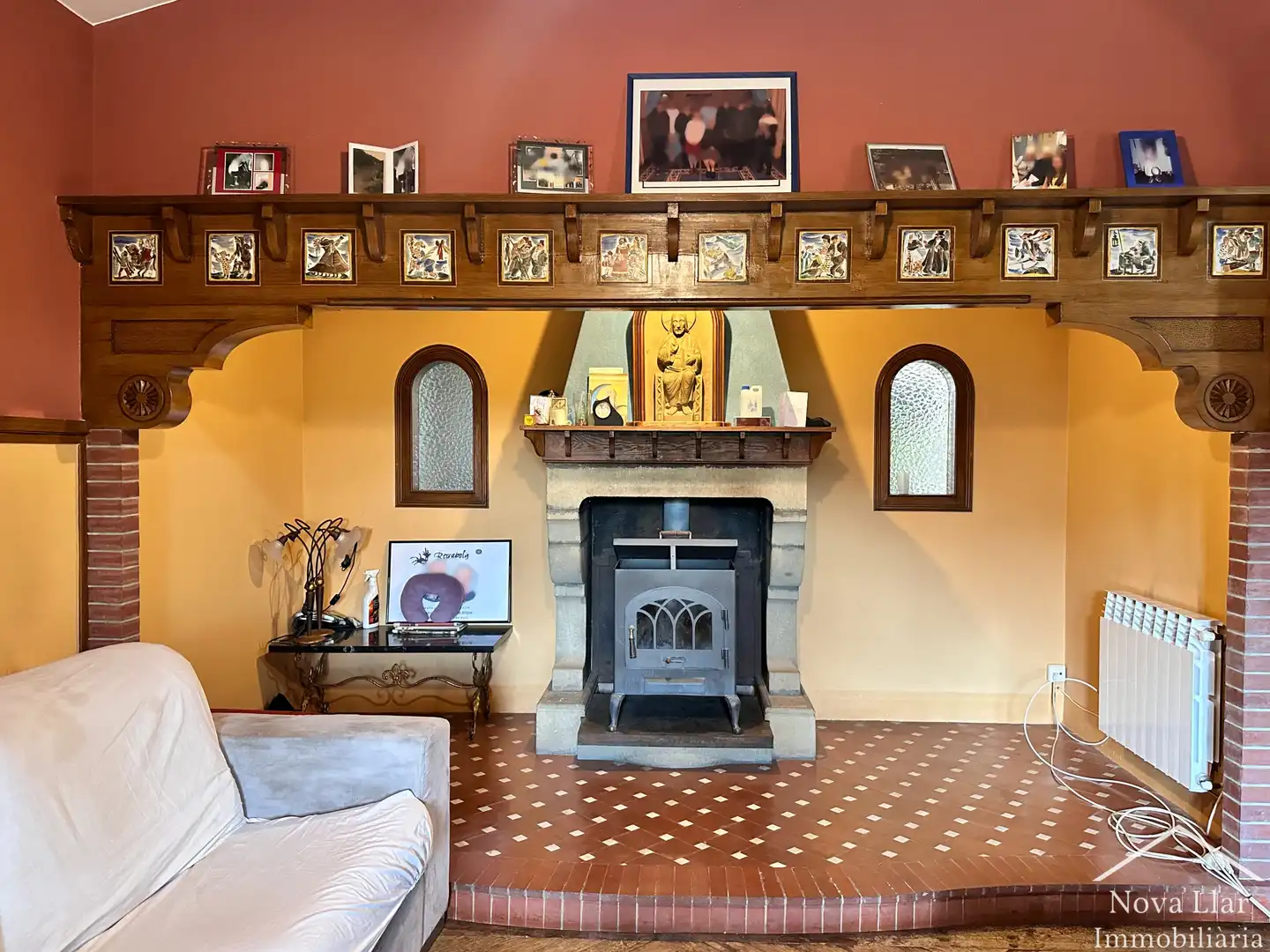 Sala d'estar de Casa o xalet en venda en Ripoll amb Calefacció, Jardí privat i Parquet