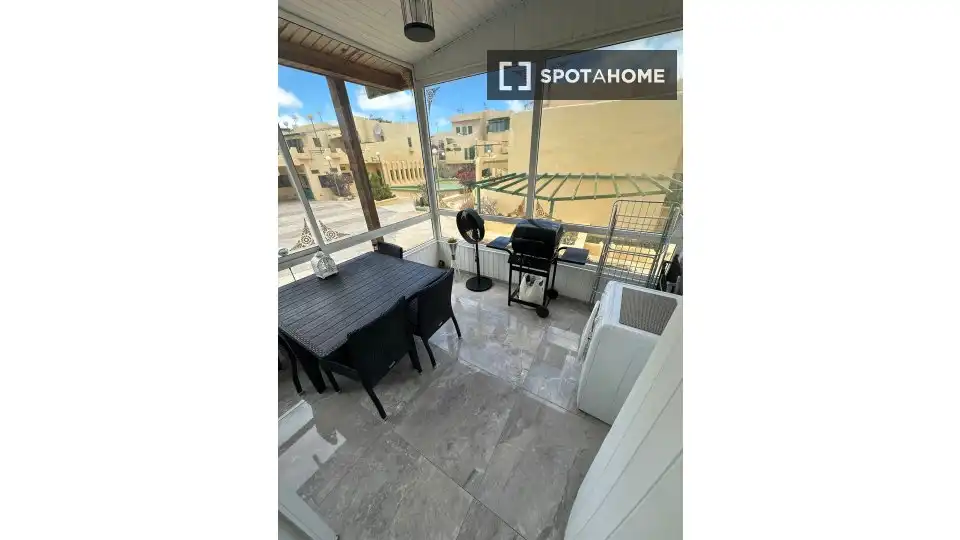Terraza de Apartamento para compartir en Pájara con Aire acondicionado, Terraza y Amueblado