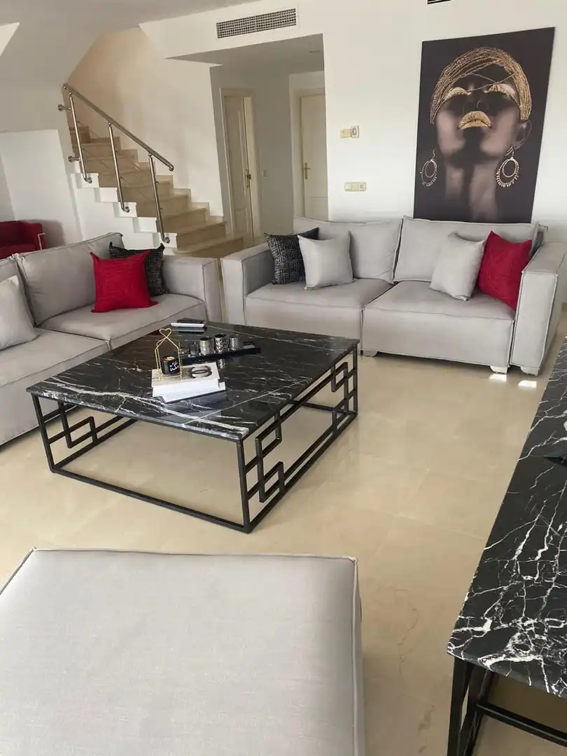 Living room of Attic for rent in Marbella  with Air Conditioner, Terrace and Swimming Pool