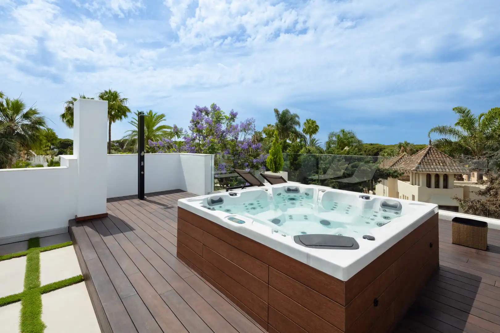 Terrassa de Casa o xalet en venda en Marbella amb Aire condicionat, Jardí privat i Terrassa