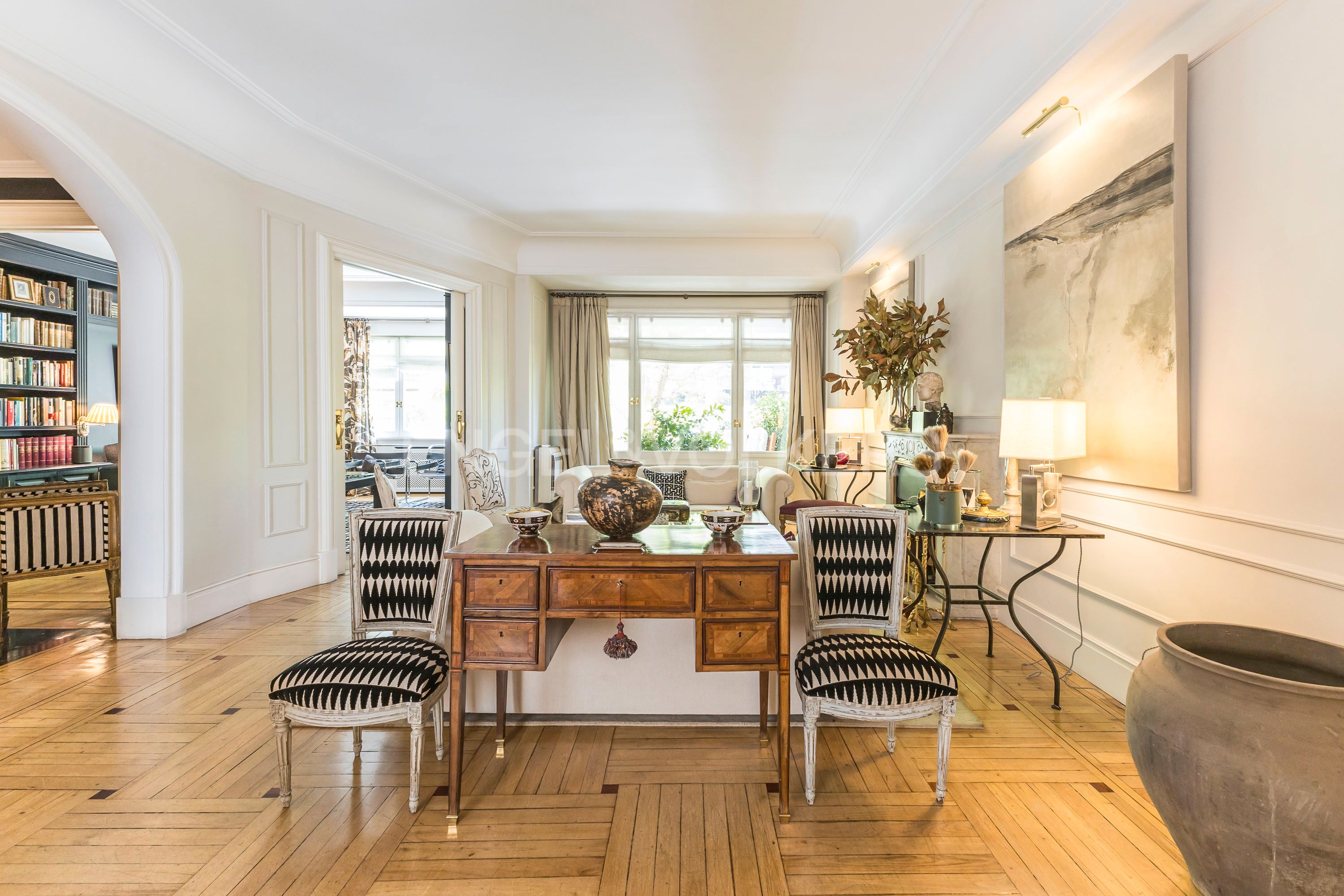 Sala de estar de Apartamento en venta en  Madrid Capital con Aire acondicionado, Calefacción y Terraza