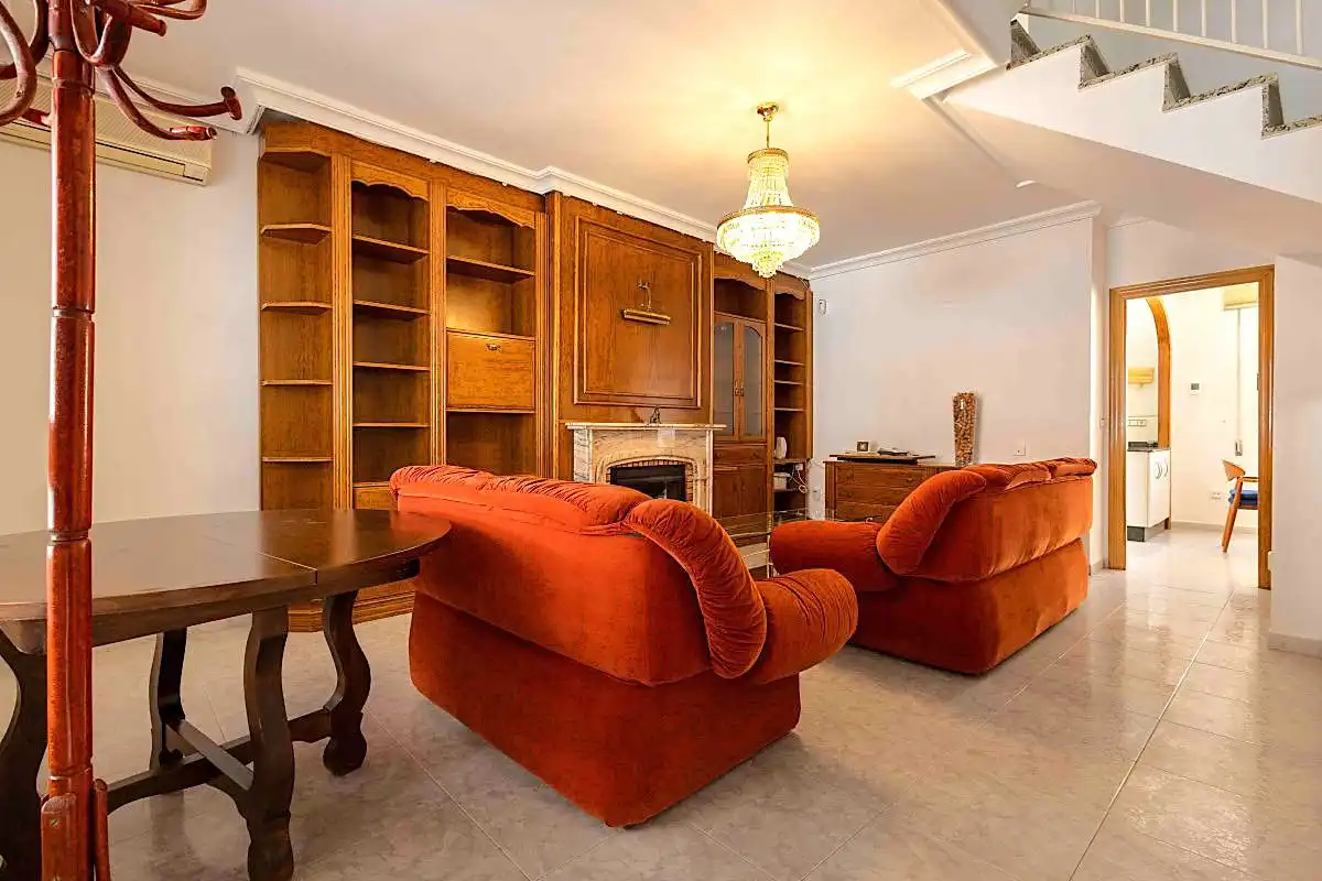 Wohnzimmer von Maisonette zur Miete in Murcia mit Klimaanlage, Heizung und Terrasse