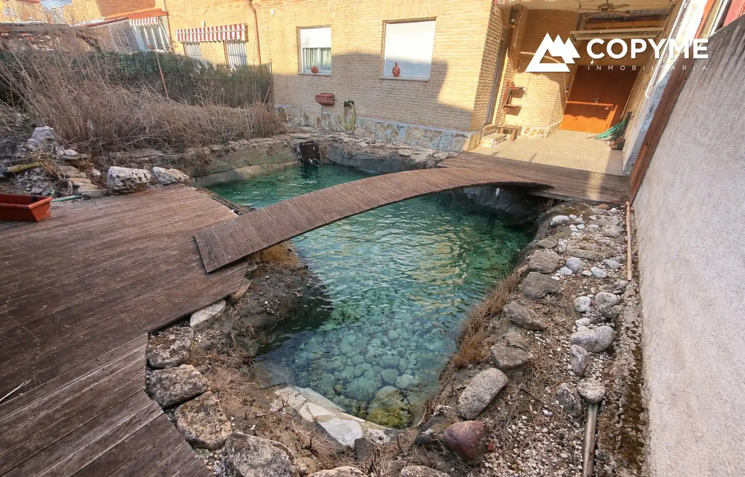 Piscina de Casa adosada en venta en Santa Olalla con Aire acondicionado, Calefacción y Jardín privado