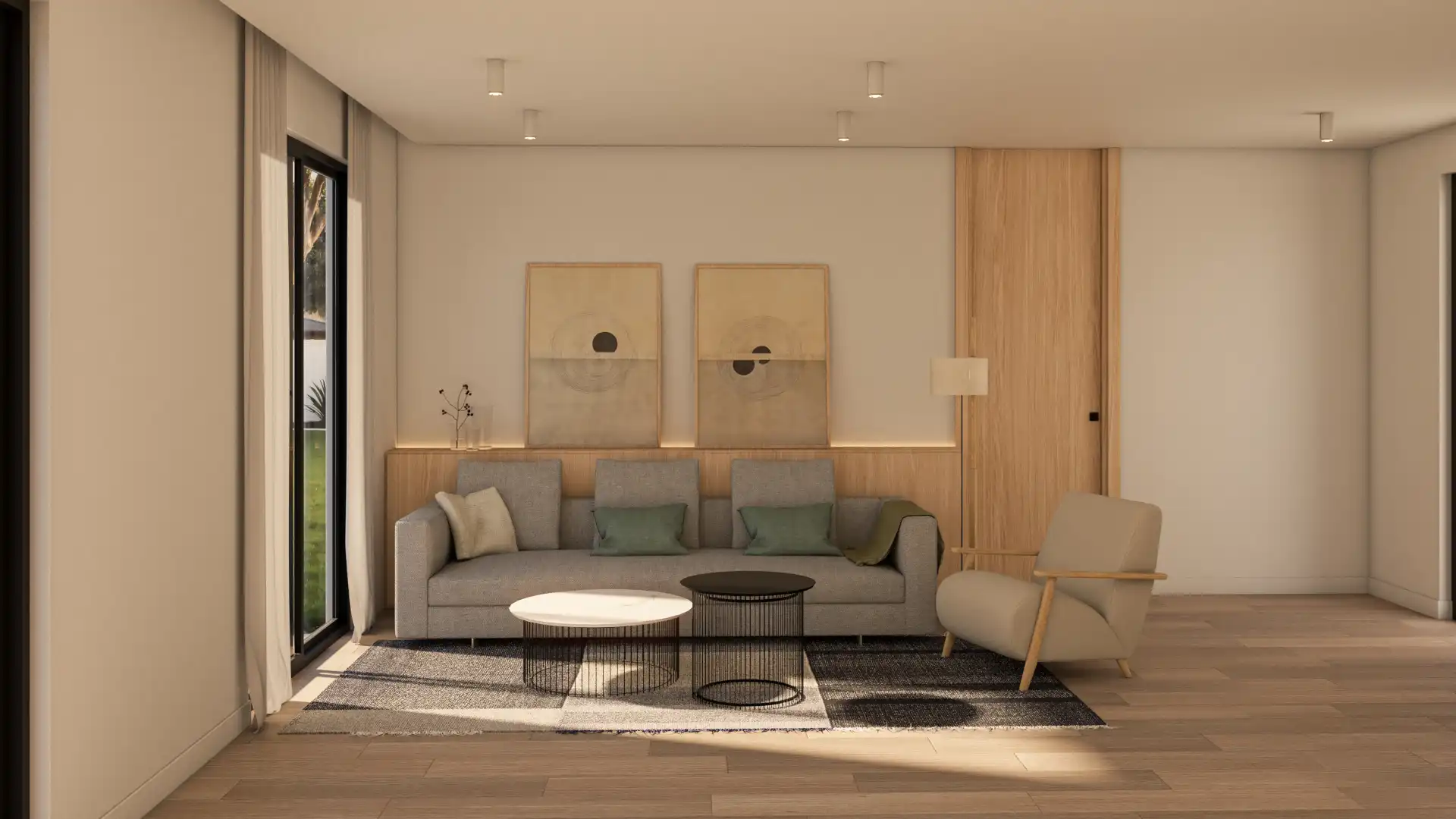 Sala de estar de Casa o chalet en venta en Els Pallaresos con Aire acondicionado, Calefacción y Jardín privado