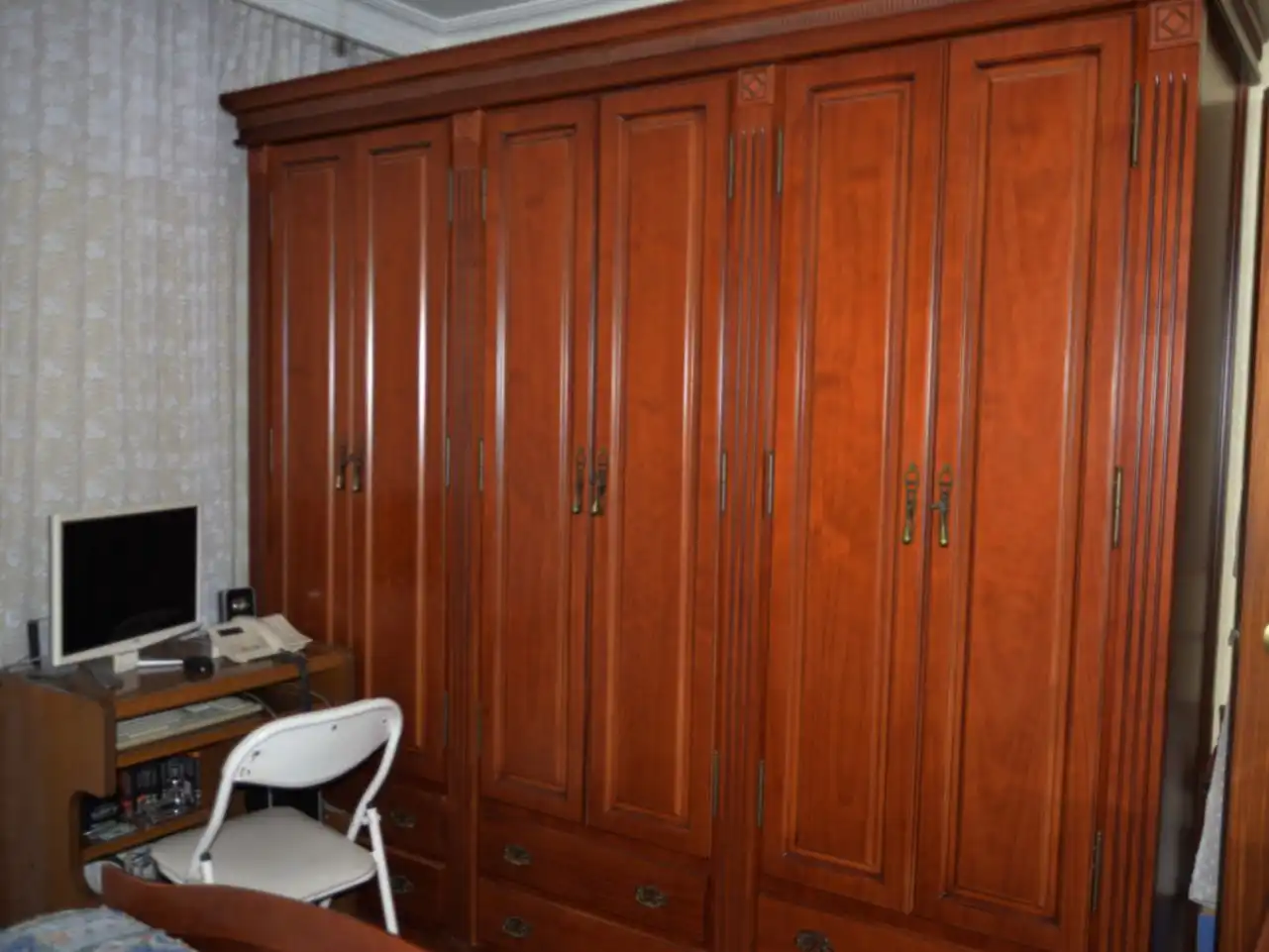 Schlafzimmer von Wohnung zur Miete in  Huelva Capital mit Klimaanlage und Balkon