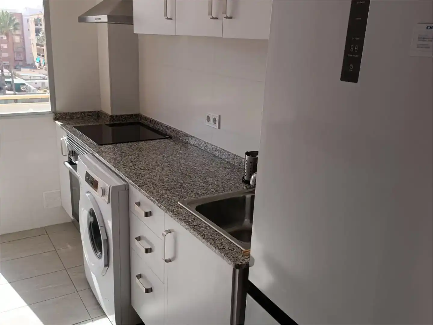 Küche von Wohnung zur Miete in  Valencia Capital mit Klimaanlage und Balkon