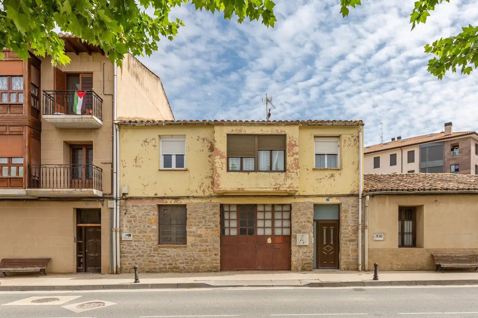 Vista exterior de Casa o chalet en venta en Tafalla con Parquet