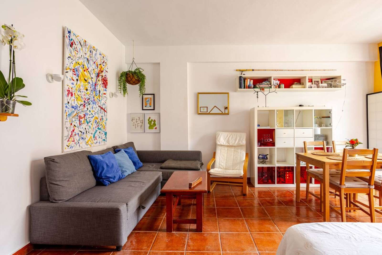 Living room of Study for share in Puerto de la Cruz  with Air Conditioner, Terrace and Furnished