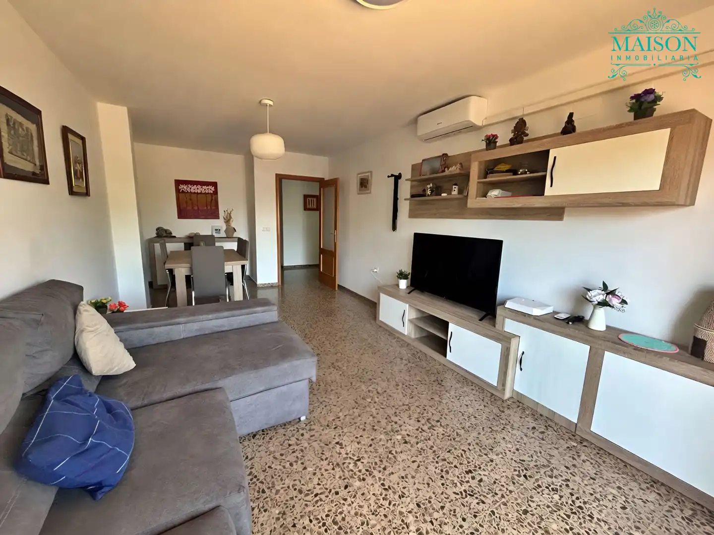 Living room of Flat for sale in Moncofa  with Air Conditioner and Balcony