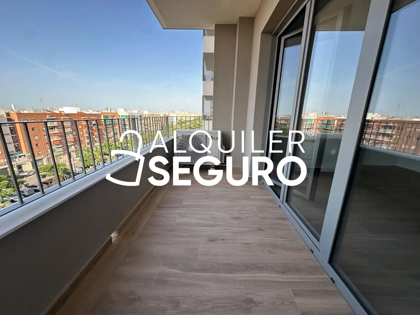 Balcony of Flat for rent in Quart de Poblet  with Air Conditioner, Heating and Terrace