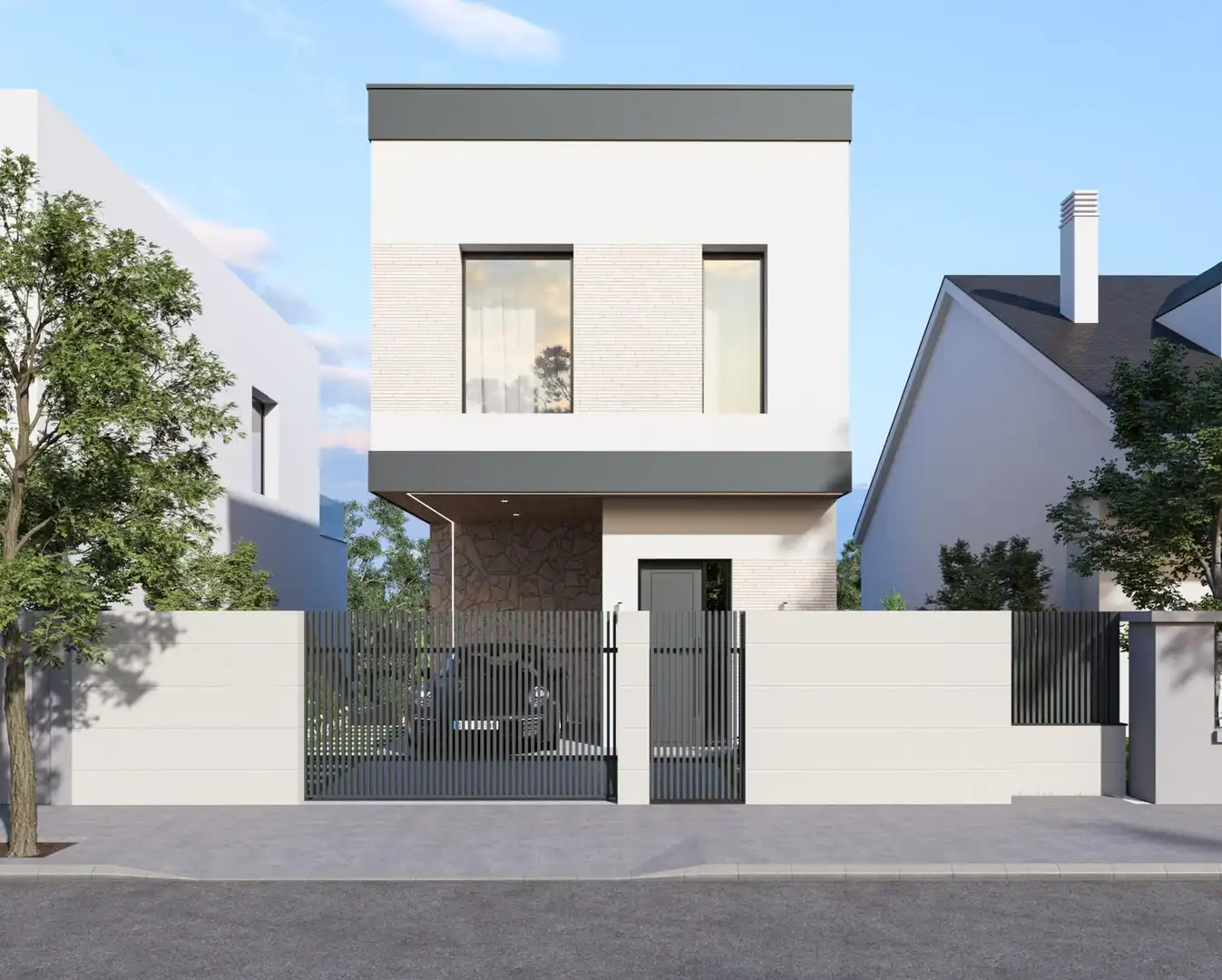 Vista exterior de Casa o xalet en venda en Sant Quirze del Vallès amb Aire condicionat, Calefacció i Jardí privat