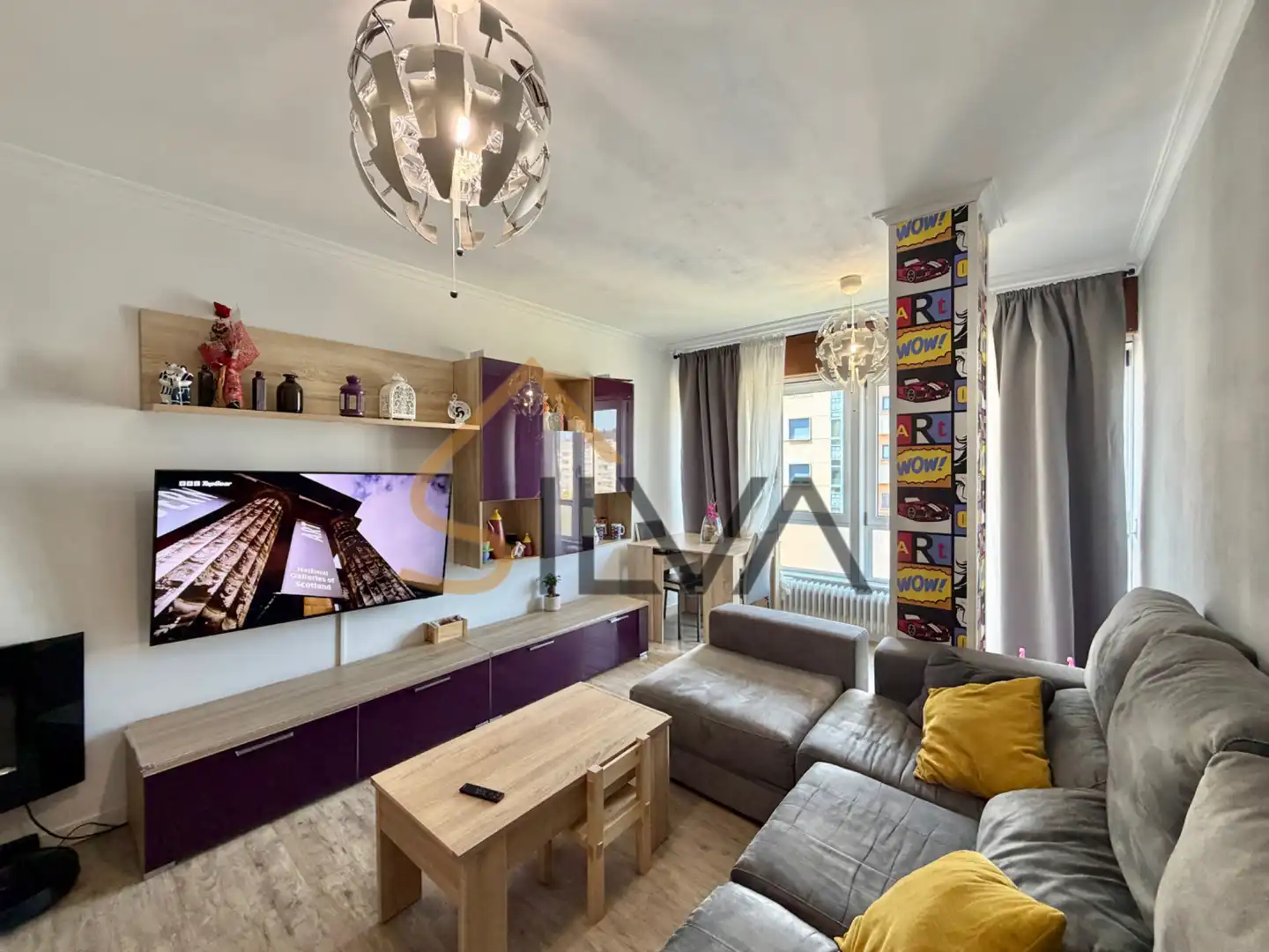 Living room of Flat for sale in Lugo  with Heating, Parquet flooring and Storage room