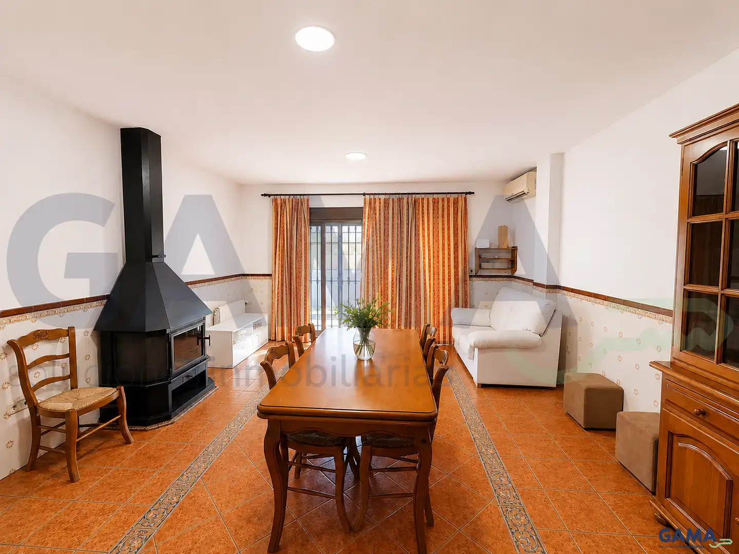 Sala de estar de Casa o chalet en venta en La Pobla Llarga con Aire acondicionado y Trastero