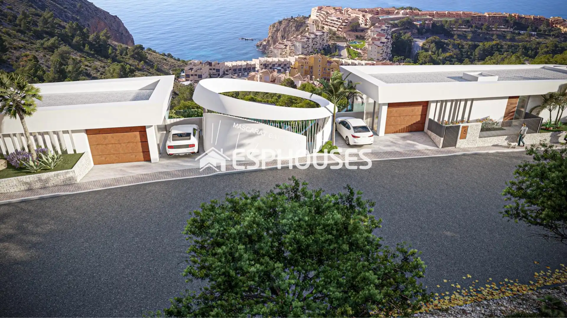 Exterior view of Flat for sale in Calpe / Calp  with Air Conditioner, Terrace and Swimming Pool