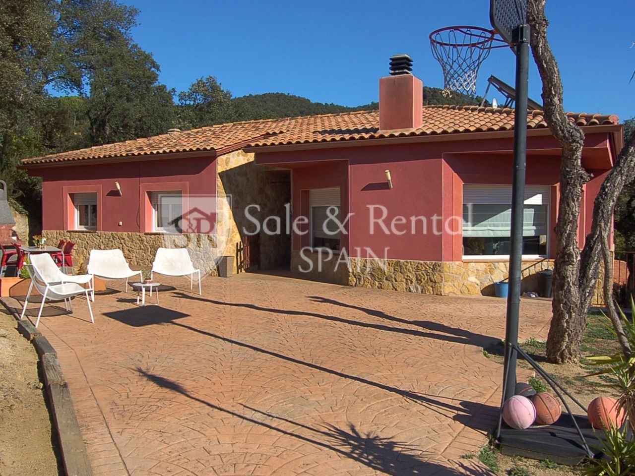 Vista exterior de Casa o xalet en venda en Santa Cristina d'Aro amb Calefacció, Jardí privat i Terrassa