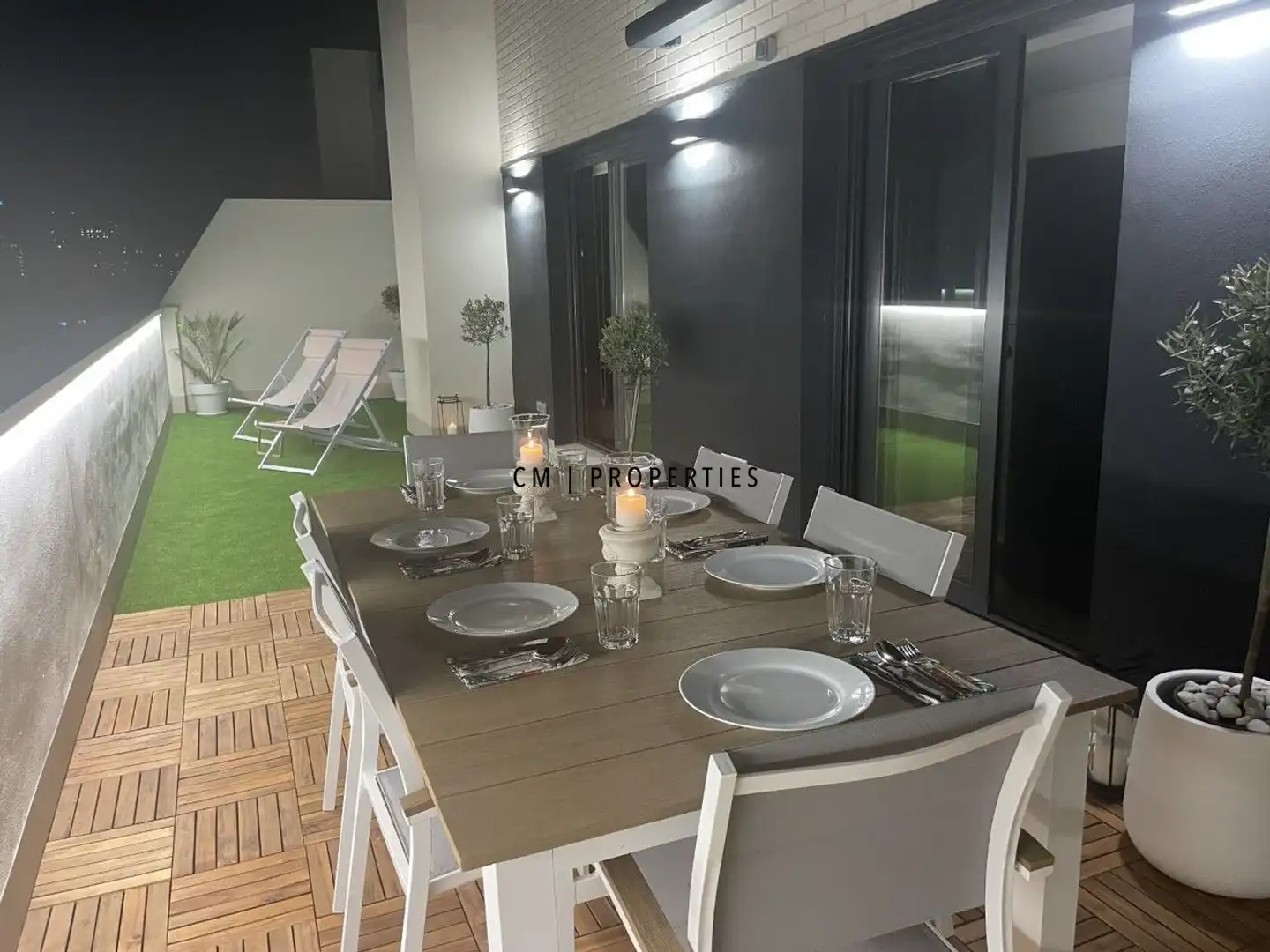 Terraza de Ático de alquiler en Valencia con Aire acondicionado, Calefacción y Terraza