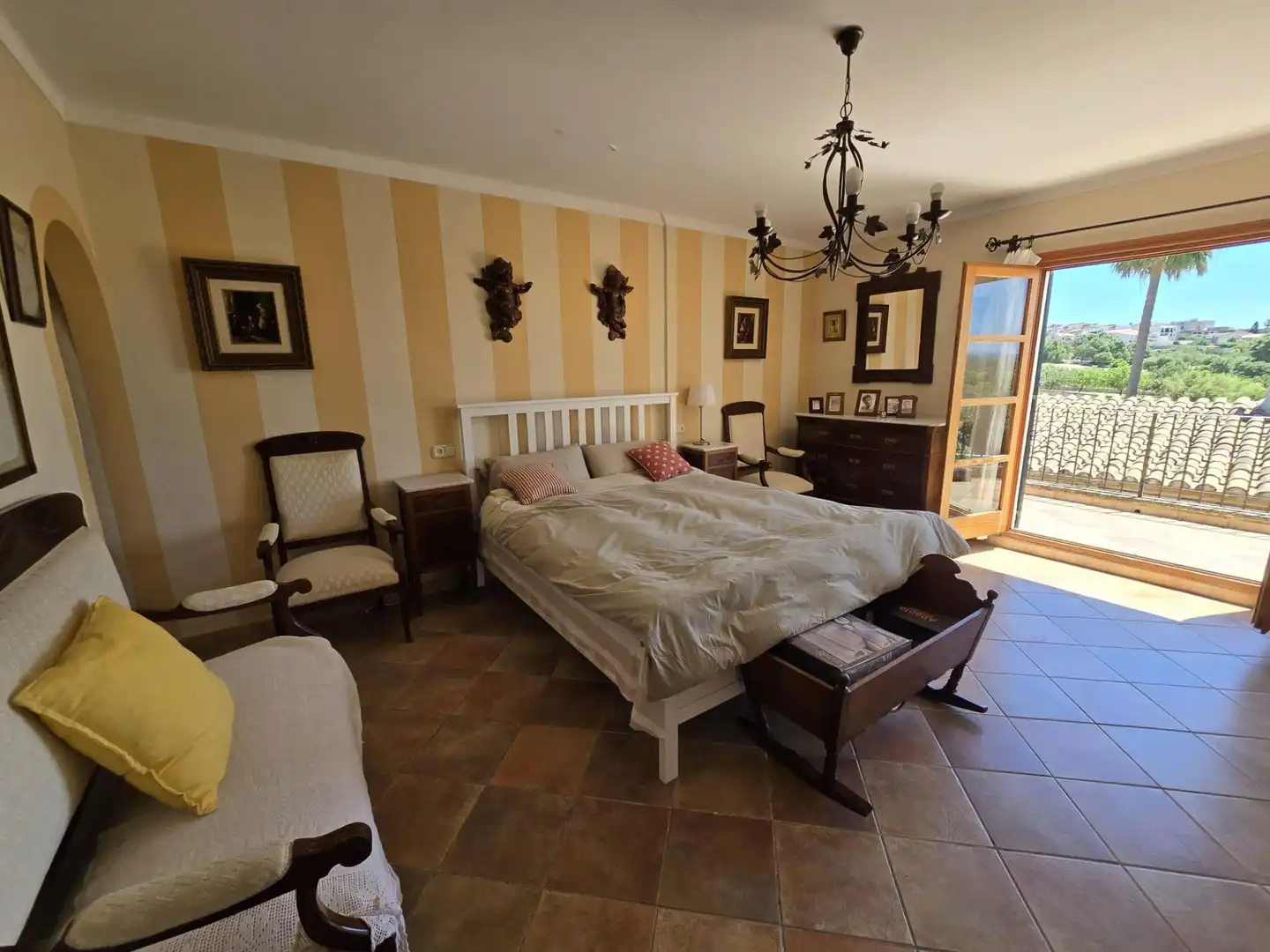 Schlafzimmer von Haus oder Chalet zum Verkauf in Campanet mit Klimaanlage, Heizung und Privatgarten