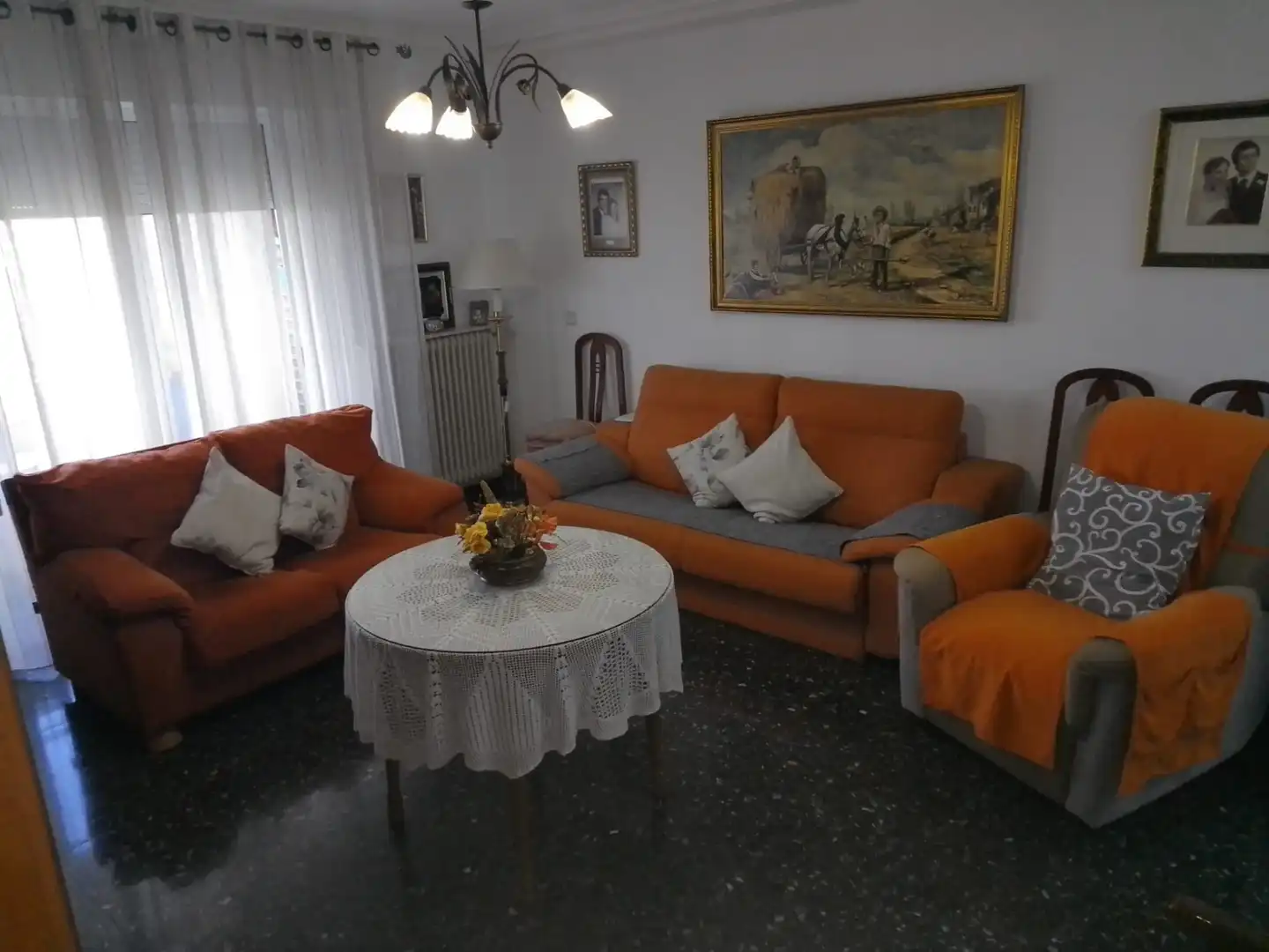 Sala d'estar de Pis en venda en Albacete amb Aire condicionat, Calefacció i Moblat