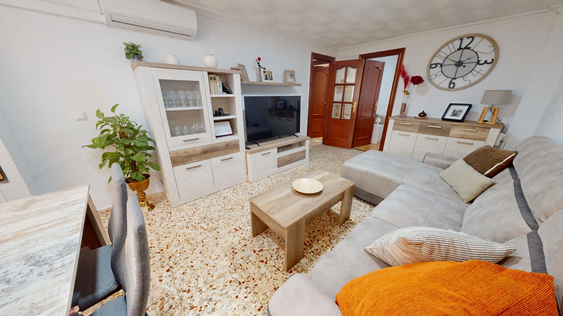 Living room of Flat for sale in Mutxamel  with Air Conditioner and Balcony