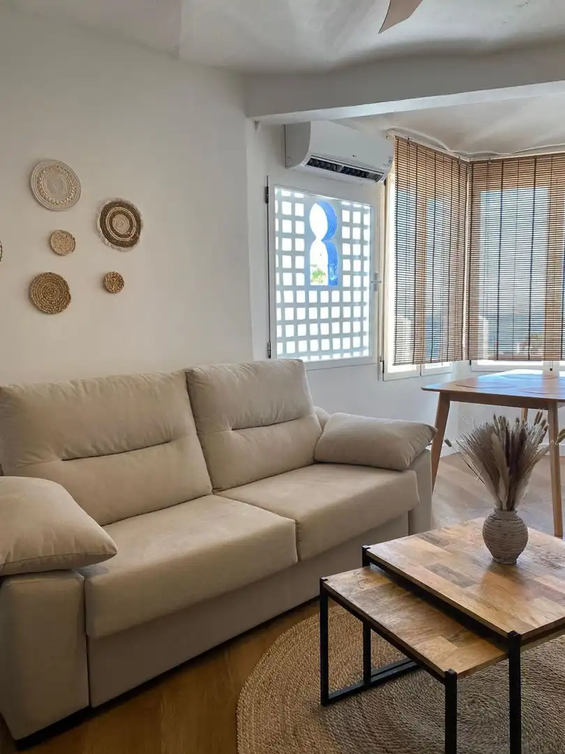 Sala de estar de Ático en venta en Mojácar con Terraza, Piscina y Amueblado