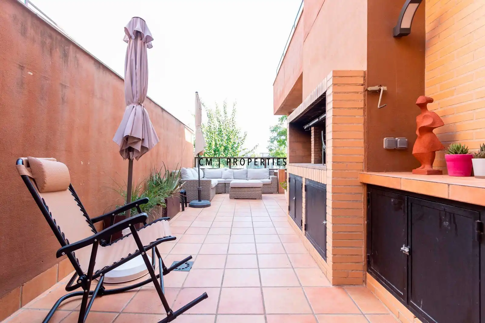 Terraza de Casa adosada de alquiler en Bétera con Aire acondicionado, Calefacción y Parquet