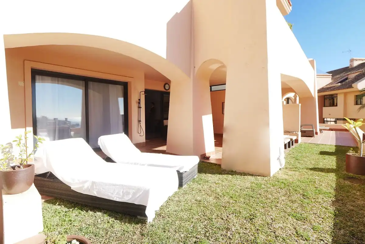 Terrassa de Planta baixa en venda en Mijas amb Aire condicionat, Jardí privat i Terrassa