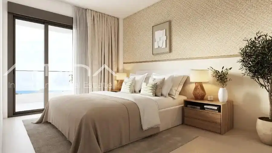 Dormitori de Apartament en venda en El Verger amb Aire condicionat, Terrassa i Jacuzzi