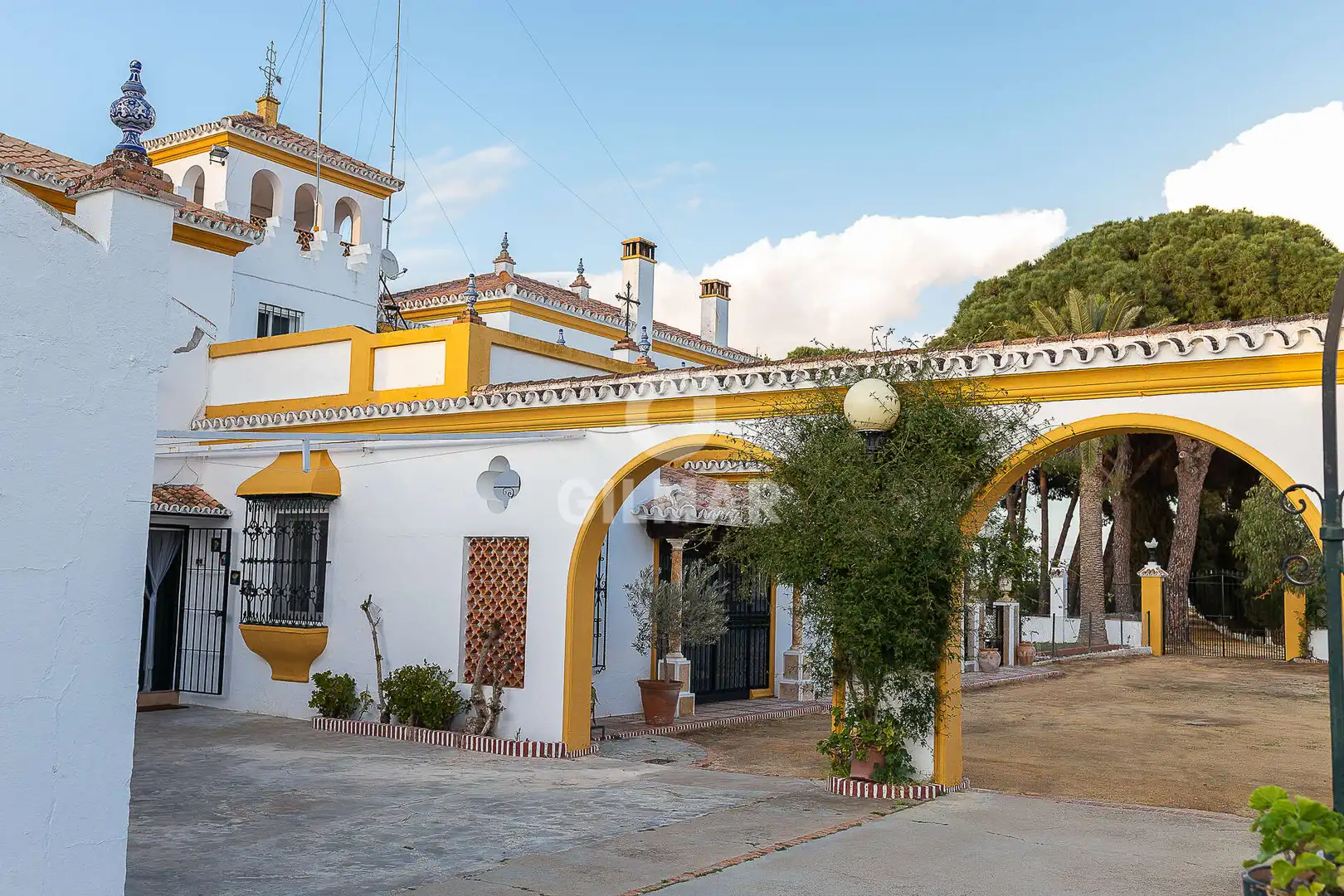 Vista exterior de Casa o chalet en venta en Marchena con Calefacción, Jardín privado y Piscina