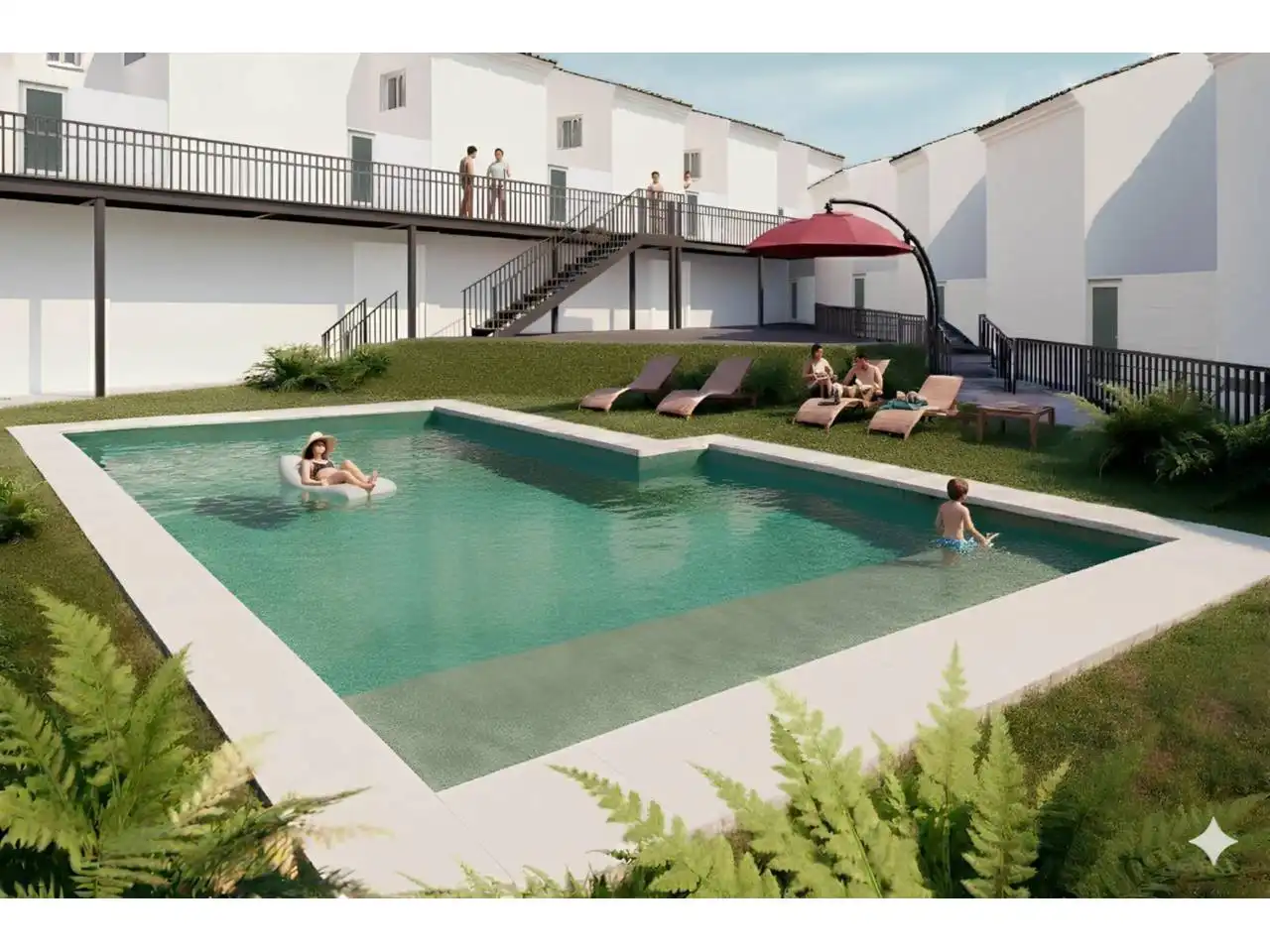 Piscina de Casa adosada en venta en Pozo Cañada con Calefacción y Piscina comunitaria