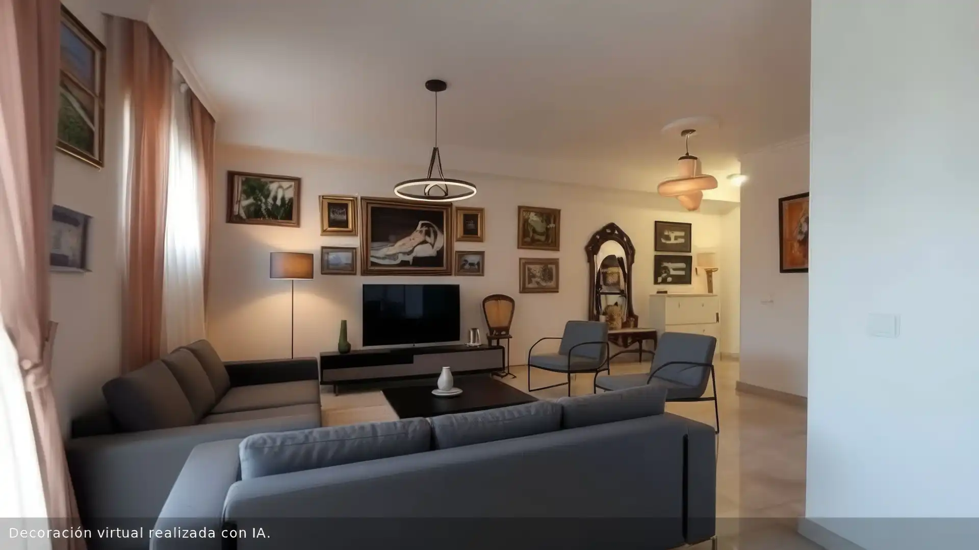 Living room of Houses for sale in Benalmádena  with Air Conditioner, Private garden and Terrace
