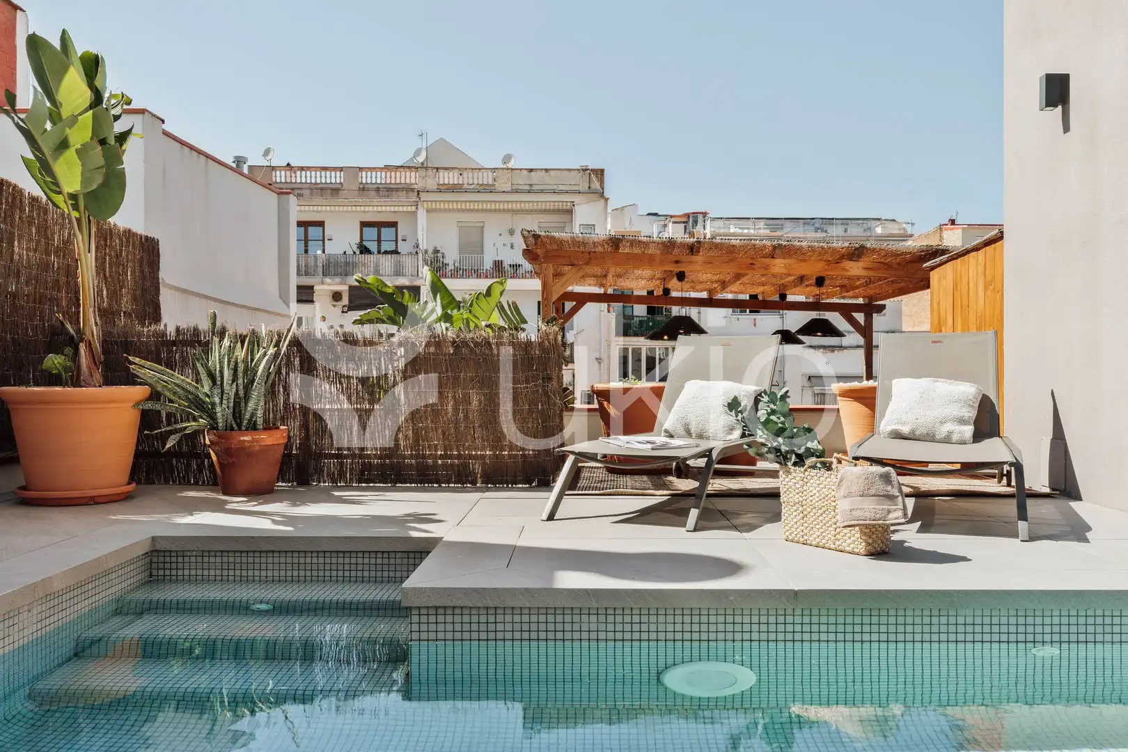 Terrasse von Wohnungen zur Miete in Barcelona mit Klimaanlage, Heizung und Terrasse