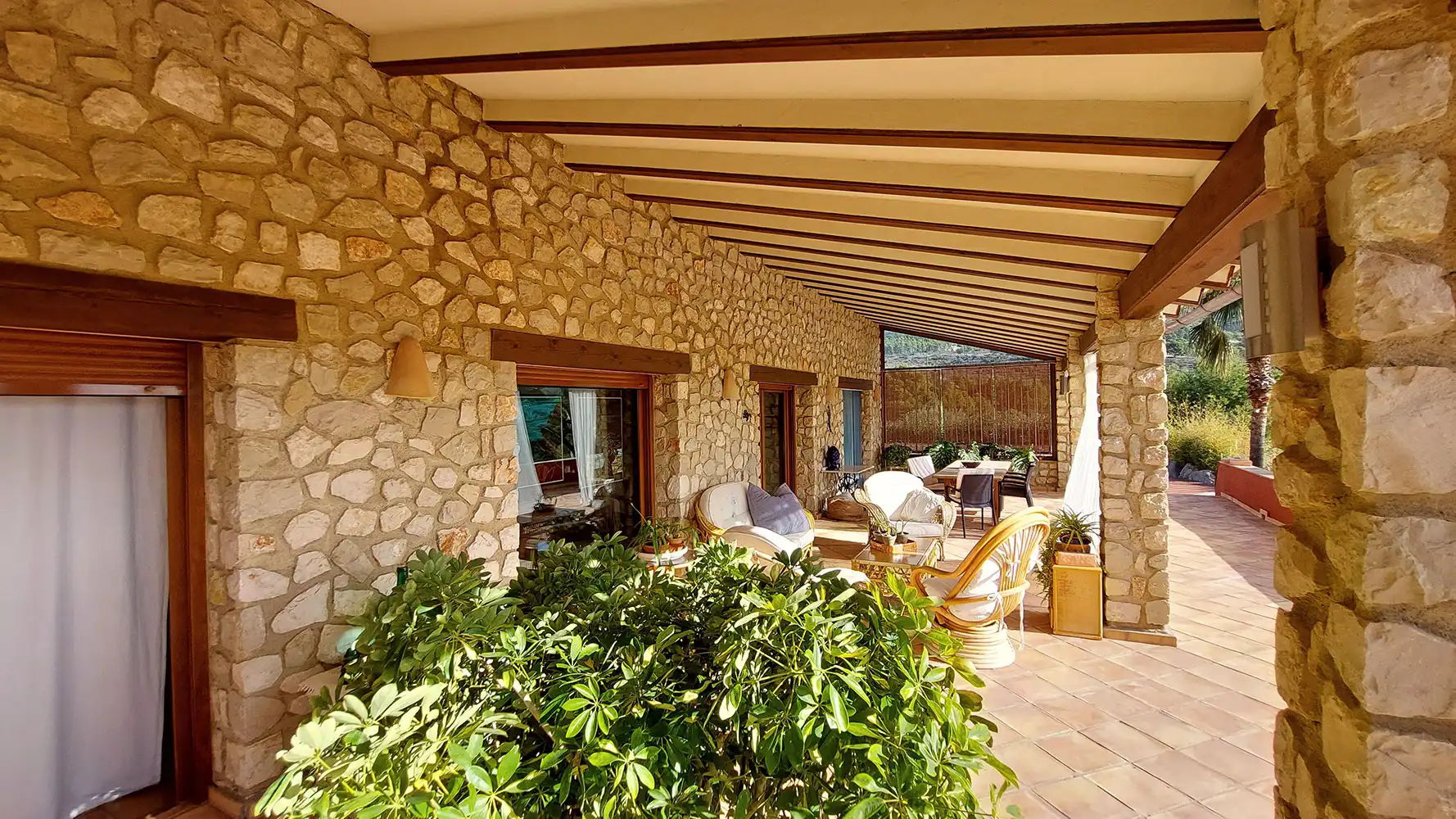 Terrassa de Casa o xalet en venda en Finestrat amb Aire condicionat, Calefacció i Jardí privat
