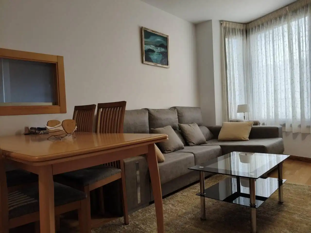 Living room of Flat for sale in Cariño  with Heating, Storage room and Furnished