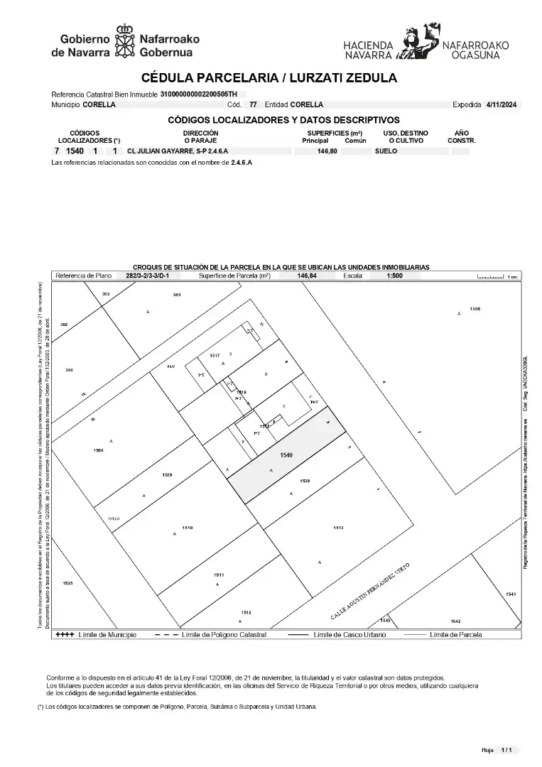 Terreny residencial en venda a Calle Julian Gayarre, imagen 4