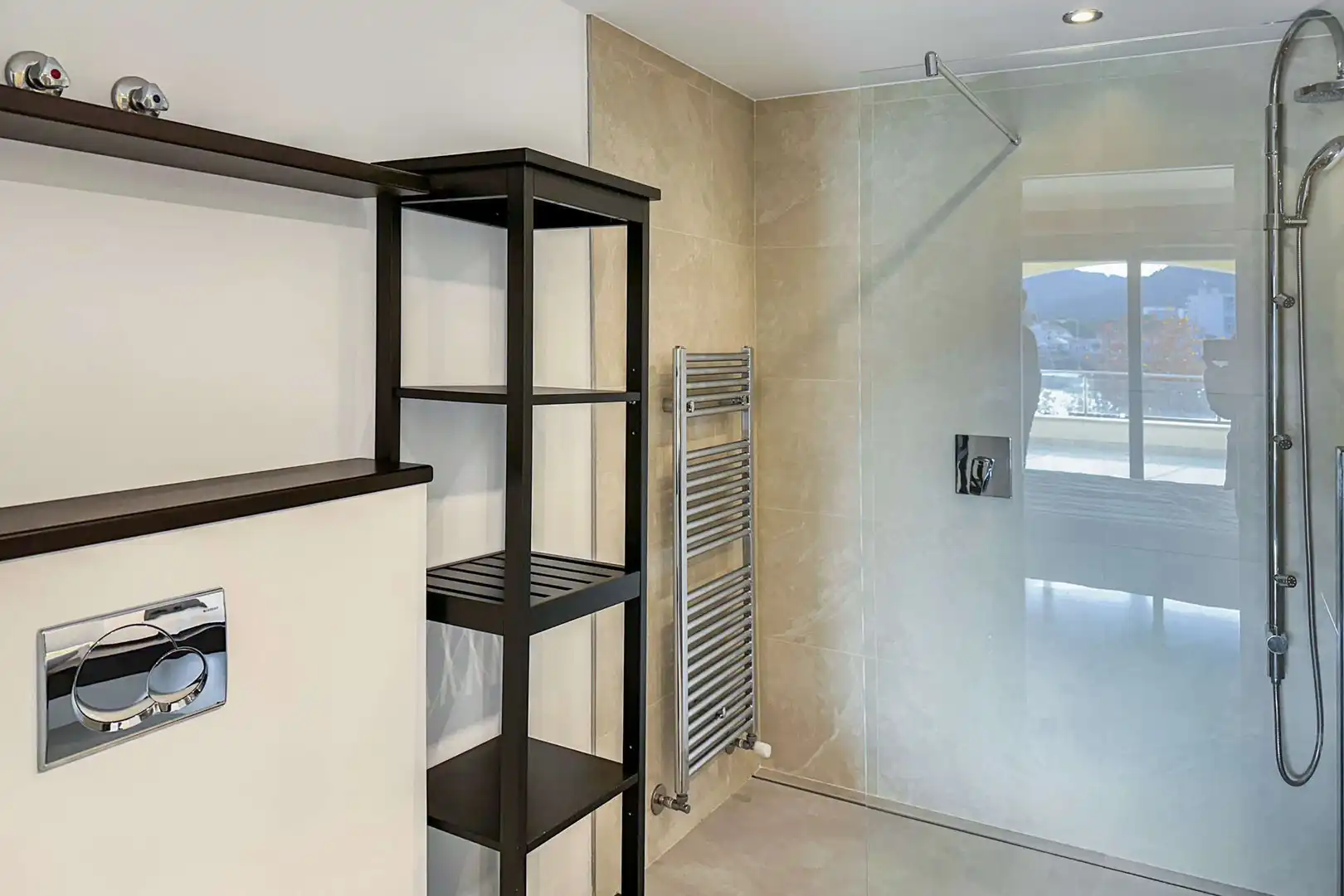 Badezimmer von Wohnung zur Miete in Capdepera mit Klimaanlage, Terrasse und Möbliert
