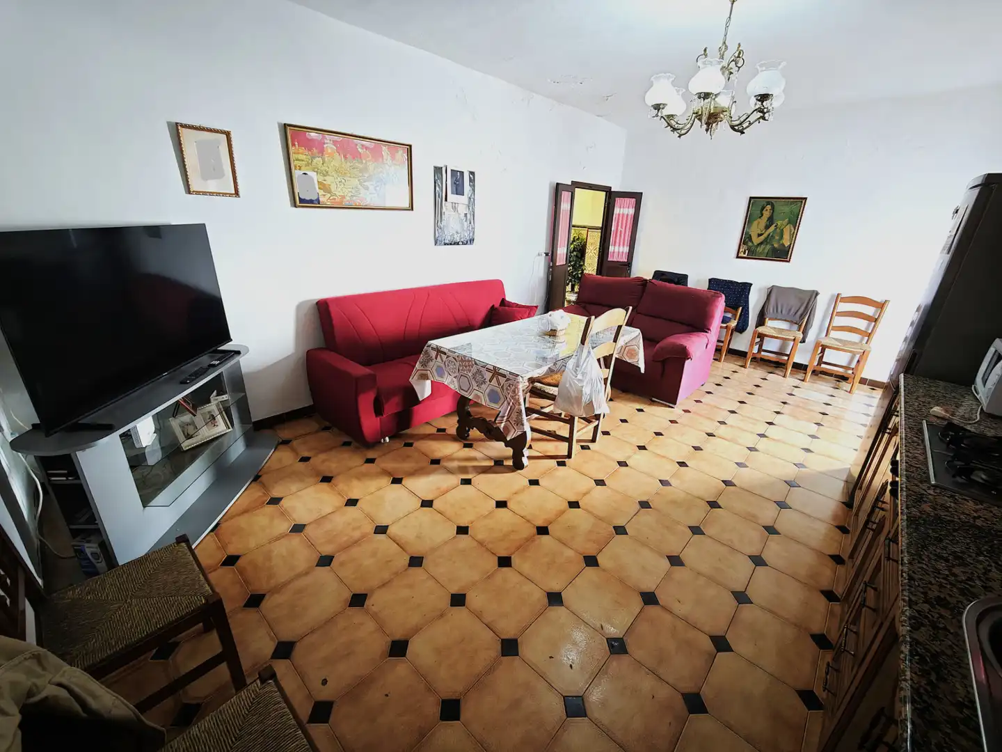 Sala de estar de Casa o chalet en venta en Lebrija con Aire acondicionado, Terraza y Trastero