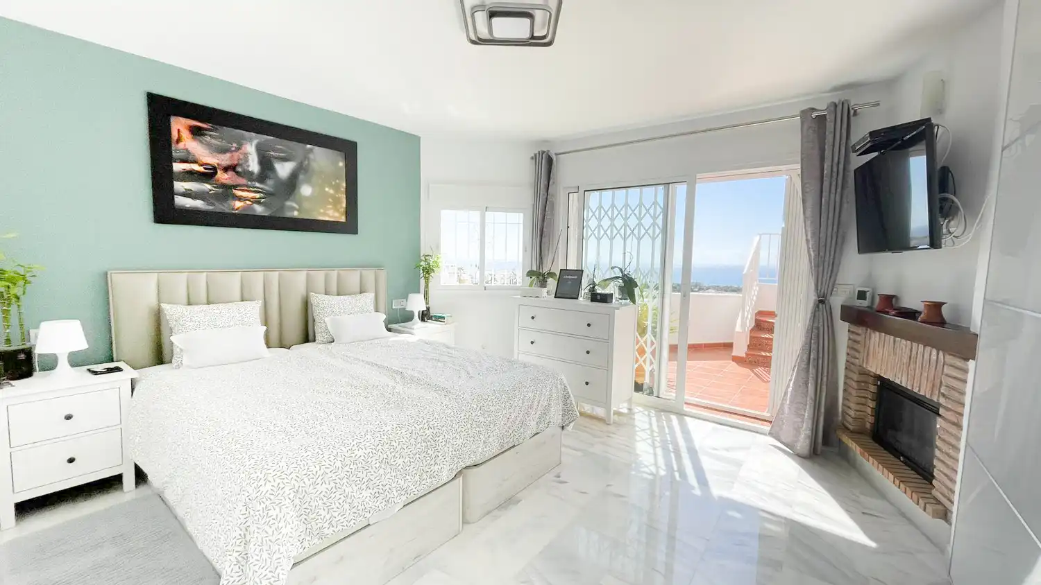 Bedroom of Detached homes for rent in Mijas  with Terrace, Swimming Pool and Pets allowed