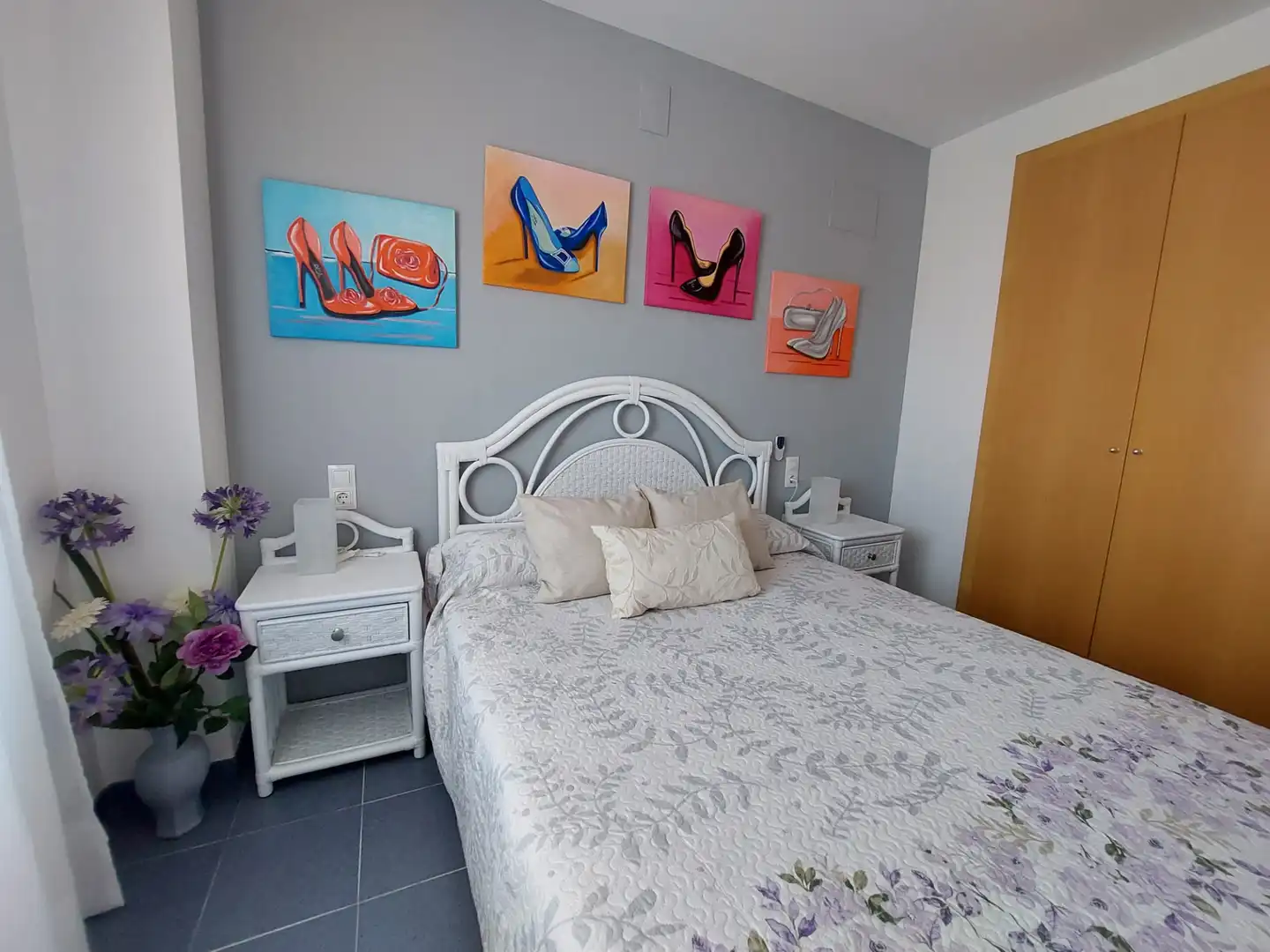 Habitación de Apartamento de alquiler en Oropesa del Mar / Orpesa con Aire acondicionado, Terraza y Amueblado