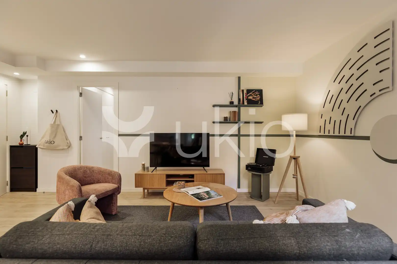 Wohnzimmer von Wohnungen zur Miete in Barcelona mit Klimaanlage, Heizung und Möbliert
