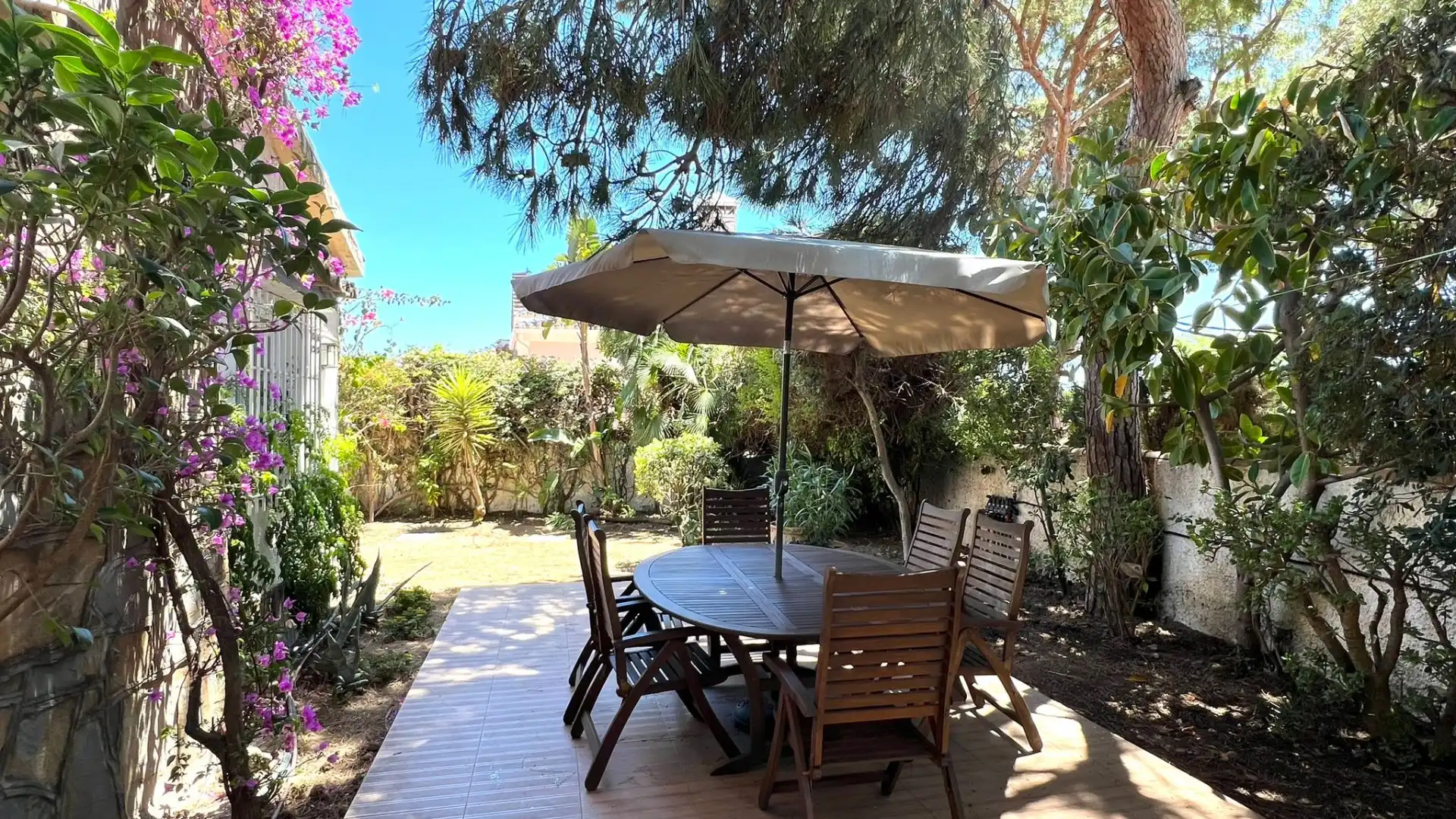 Terraza de Casa o chalet de alquiler en Marbella con Aire acondicionado, Calefacción y Jardín privado