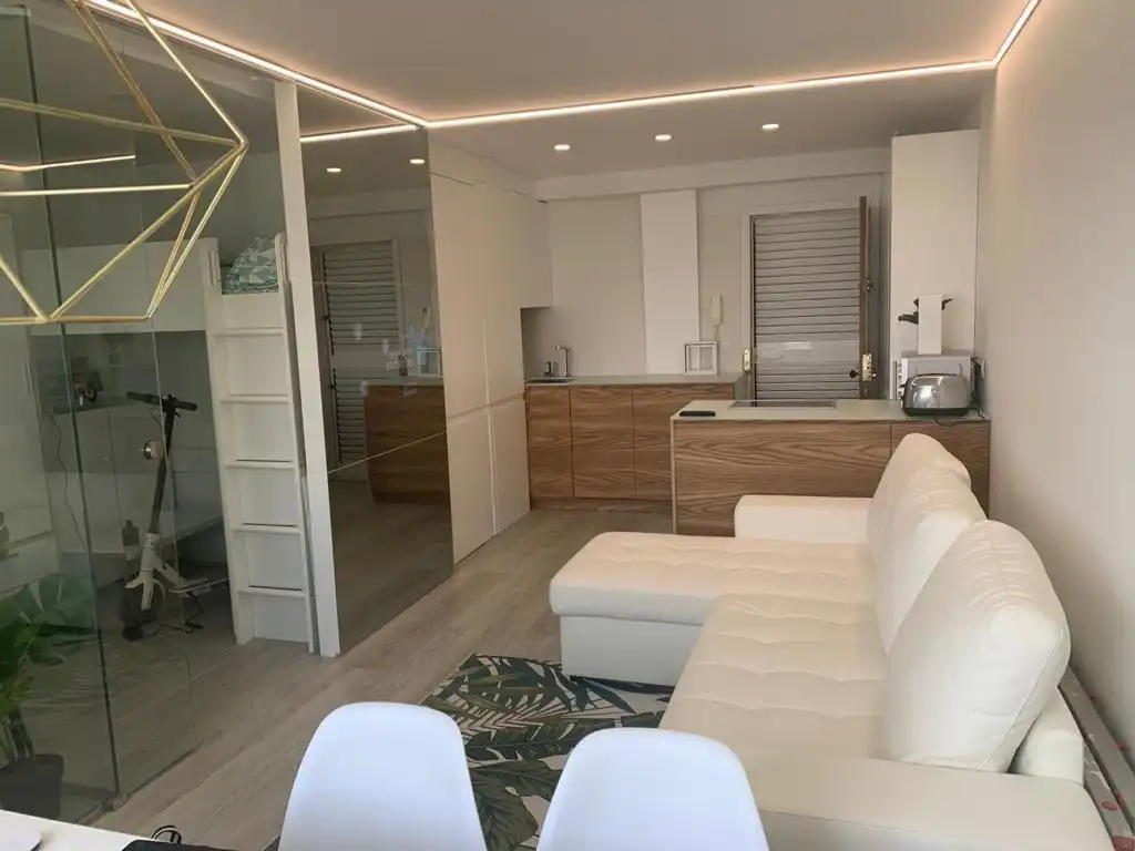 Sala de estar de Apartamento de alquiler en Cullera con Aire acondicionado, Amueblado y Lavadora