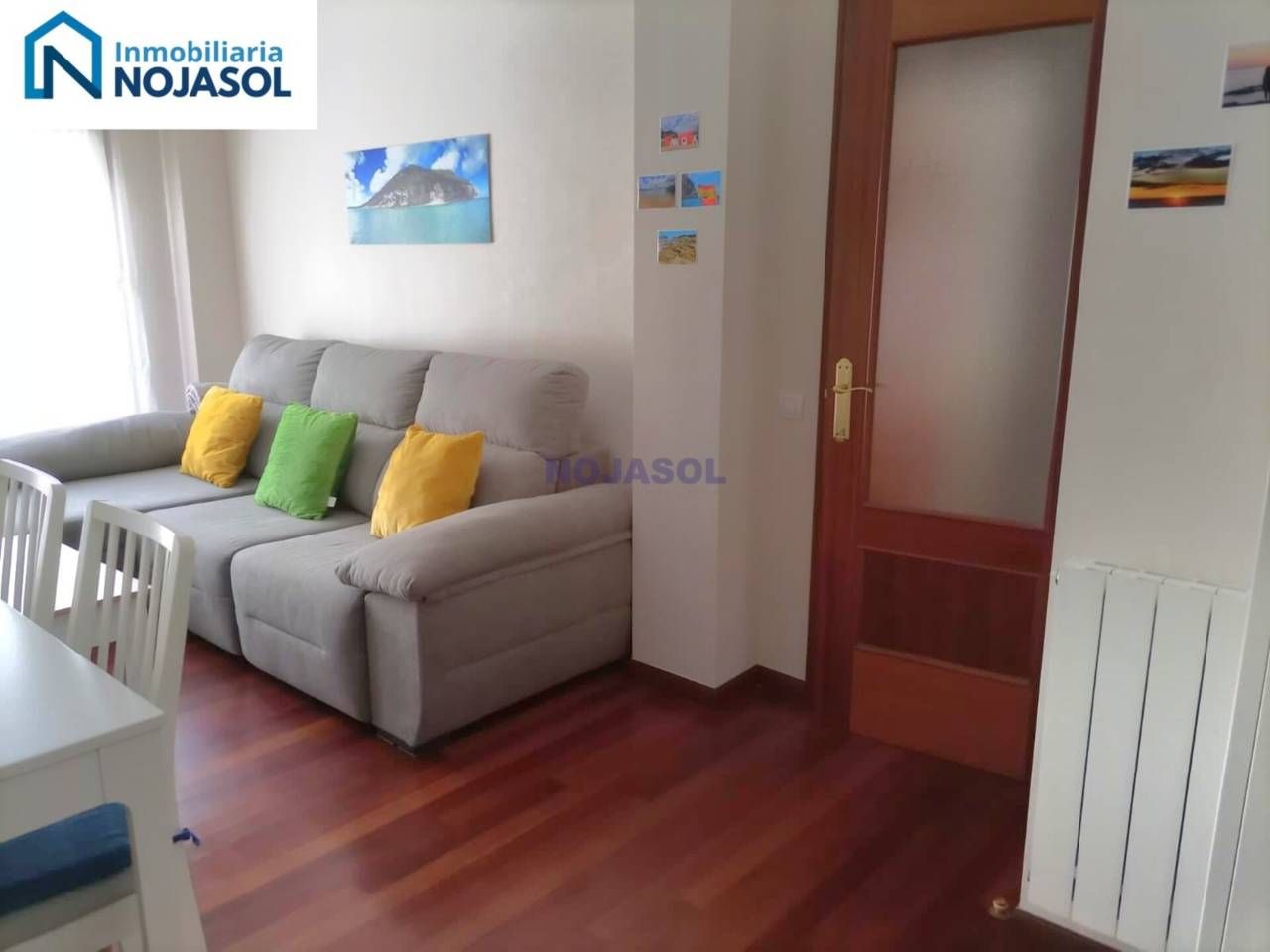 Living room of Flat for sale in Meruelo  with Heating, Parquet flooring and Furnished