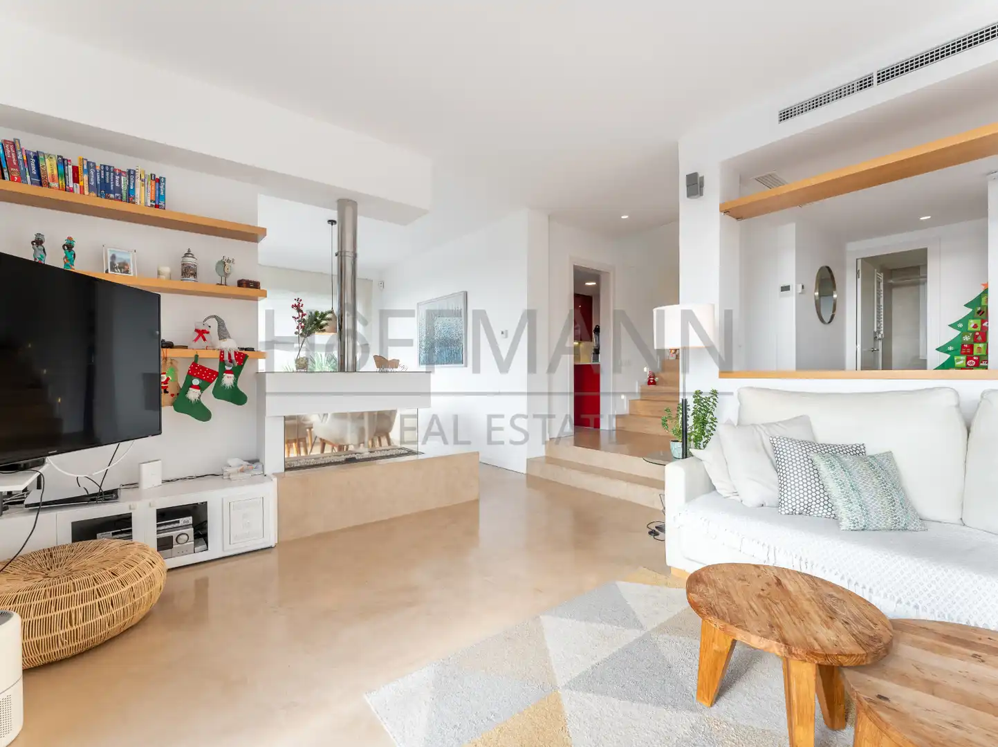 Sala de estar de Casa o chalet en venta en Sitges con Aire acondicionado, Calefacción y Jardín privado