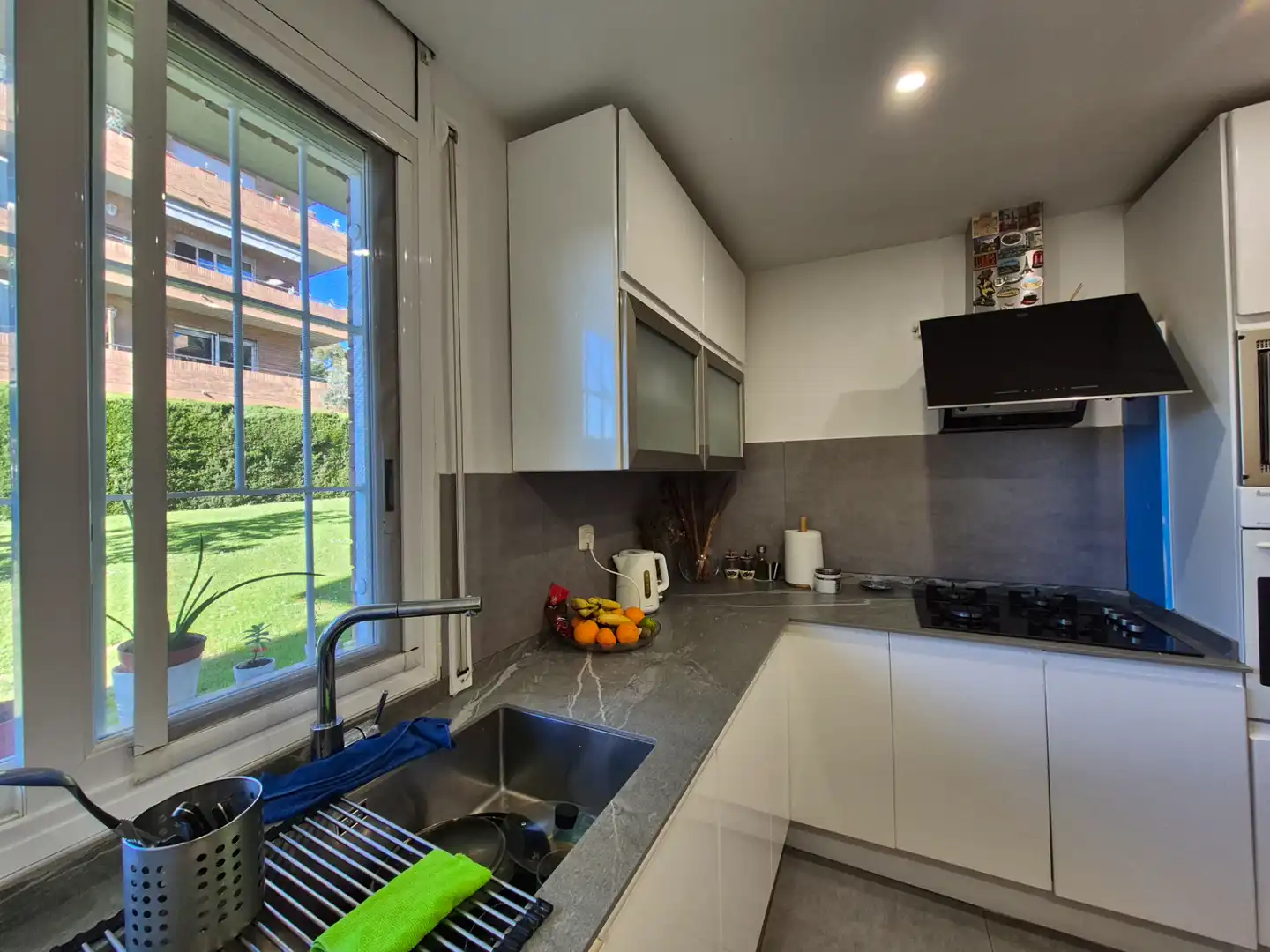 Kitchen of Flat for sale in Rubí  with Air Conditioner, Parquet flooring and Terrace