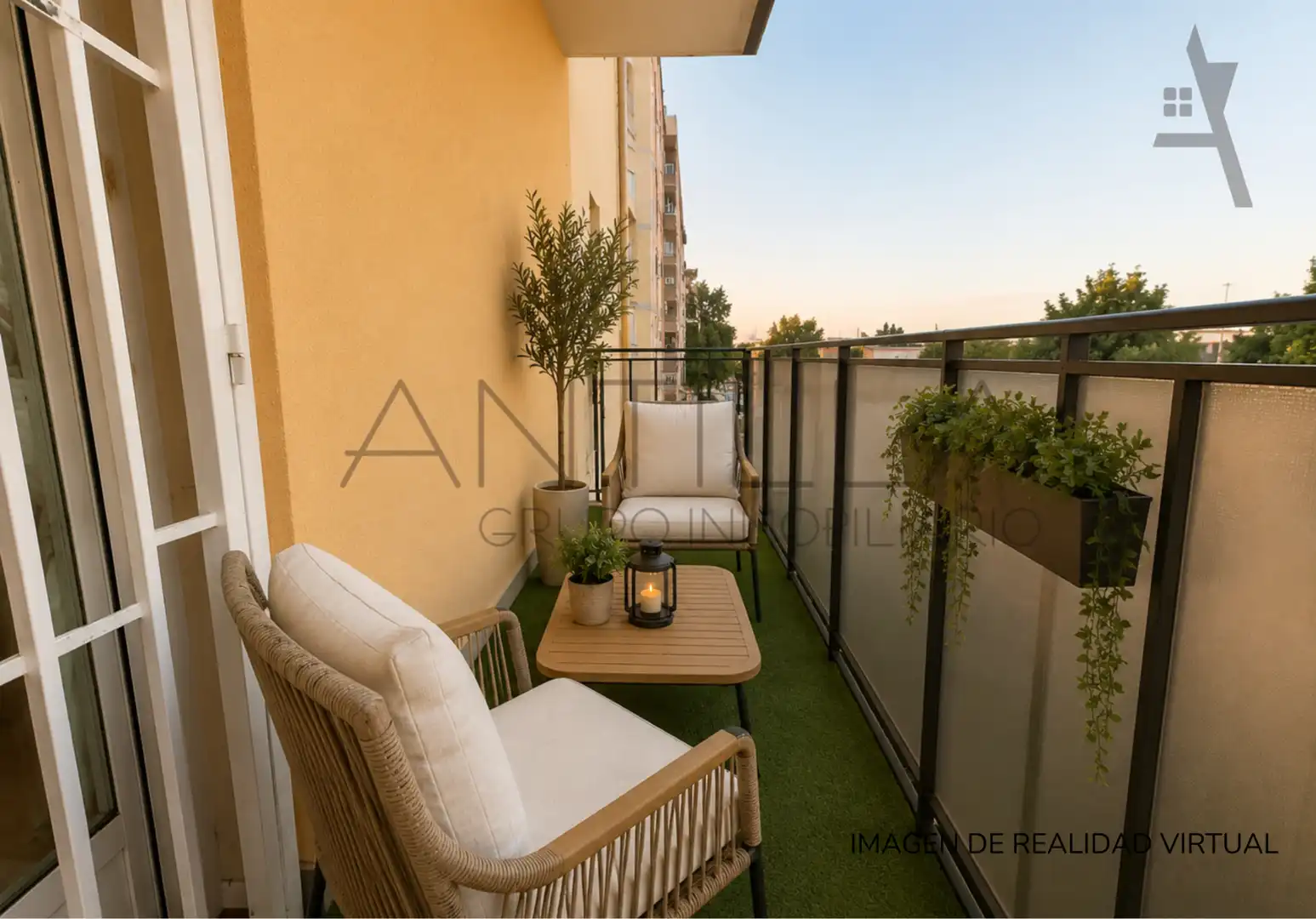 Balcony of Flat for sale in Madrid  with Air Conditioner, Heating and Terrace