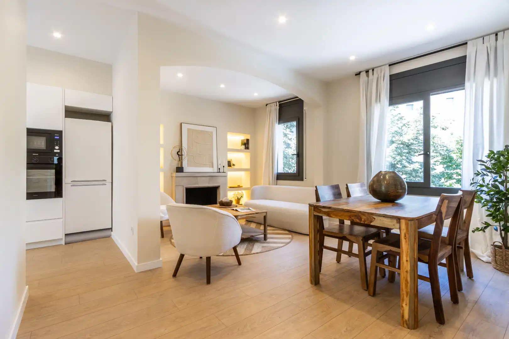 Wohnzimmer von Wohnung zum Verkauf in Terrassa mit Klimaanlage, Heizung und Terrasse