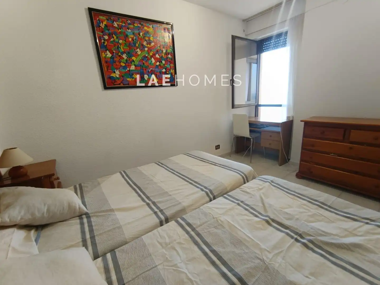 Bedroom of Apartments for rent in Benicasim / Benicàssim  with Air Conditioner, Terrace and Furnished