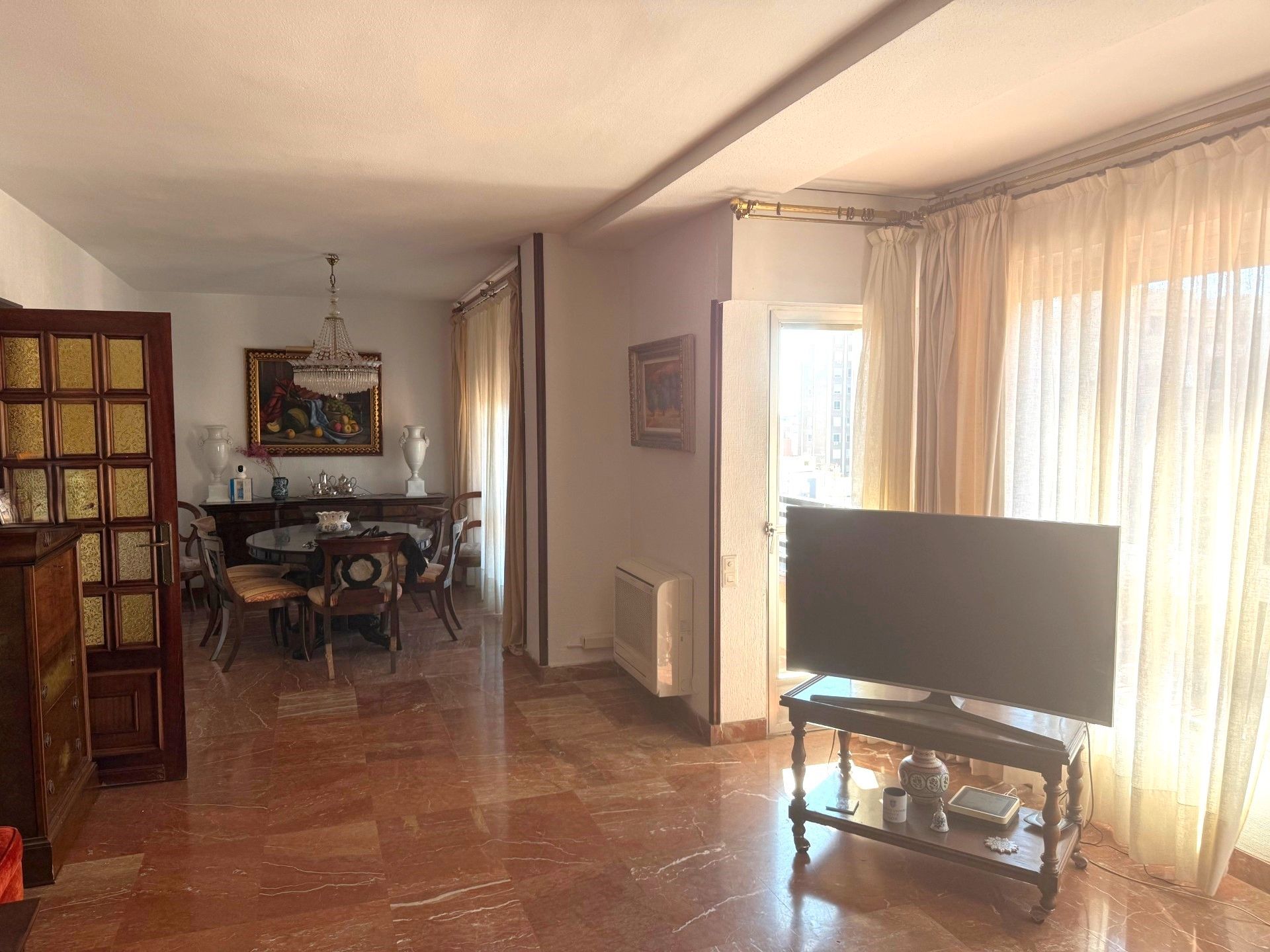 Living room of Flat for sale in  Almería Capital  with Furnished