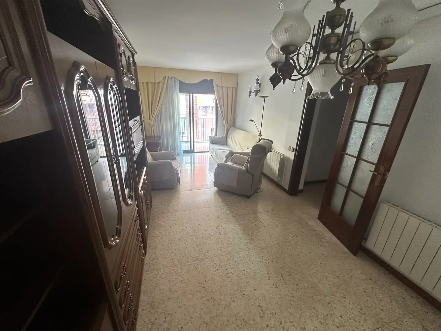 Sala d'estar de Pis en venda en Santa Coloma de Gramenet amb Aire condicionat, Calefacció i Balcó